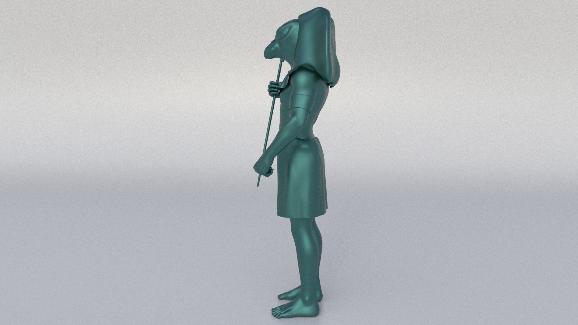 Ancient Egypt sculptures pack 3D Model Collection_6