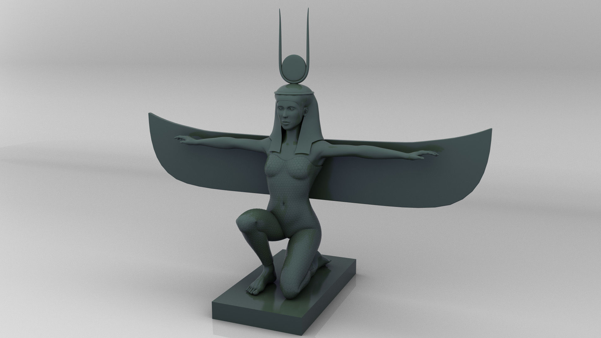Ancient Egypt sculptures pack 3D Model Collection_1