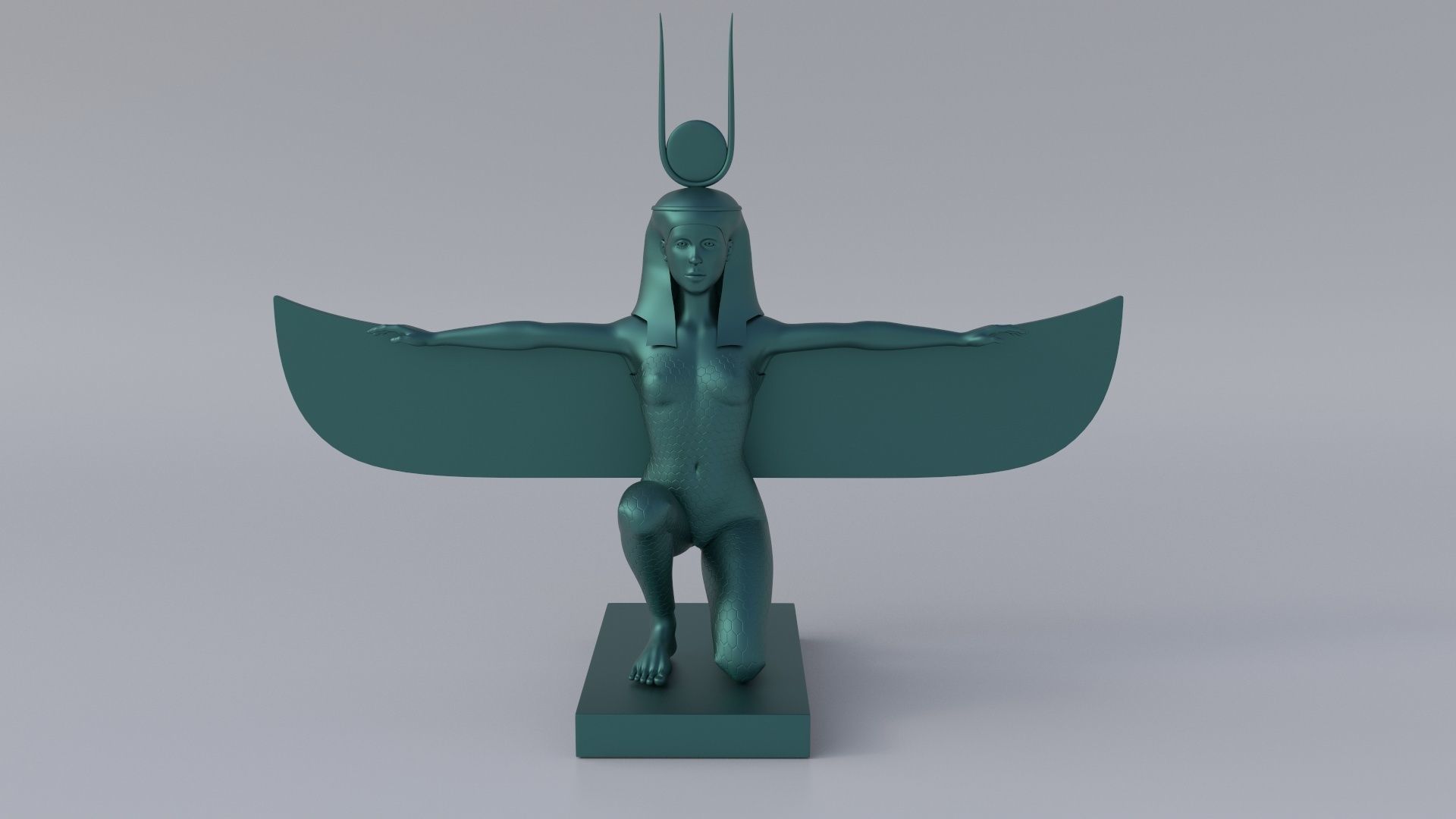 Ancient Egypt sculptures pack 3D Model Collection_2