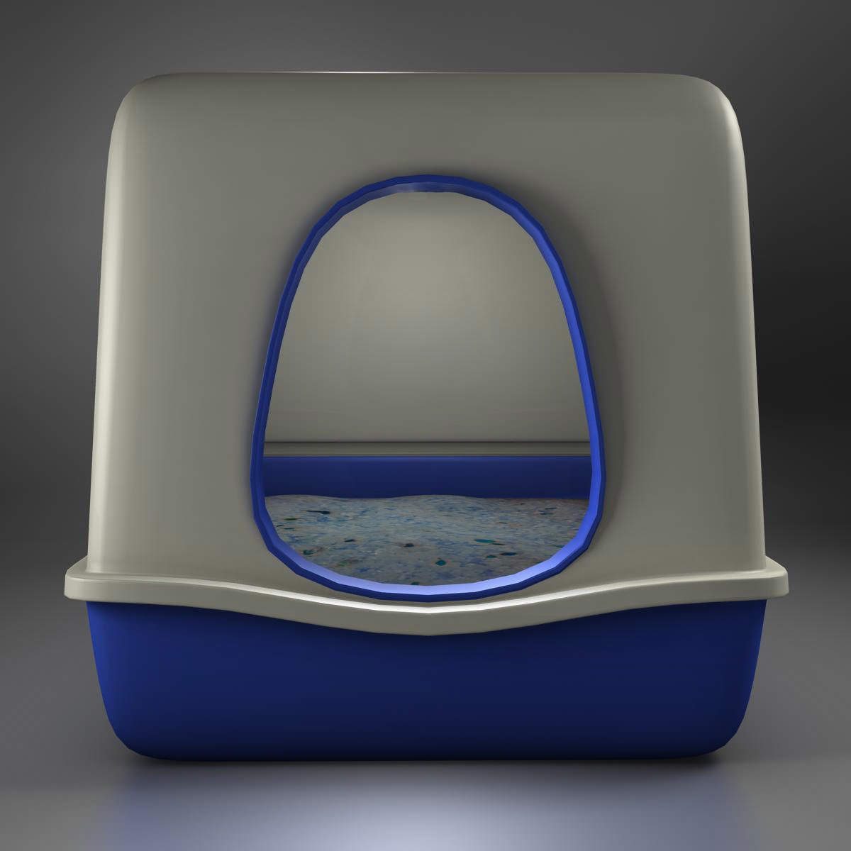 Toilet cat 3D model_1