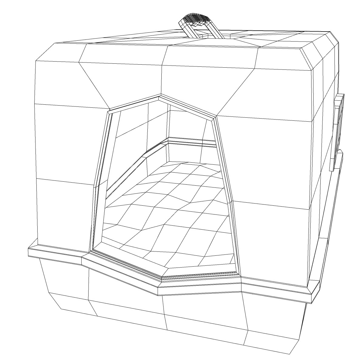 Toilet cat 3D model_6