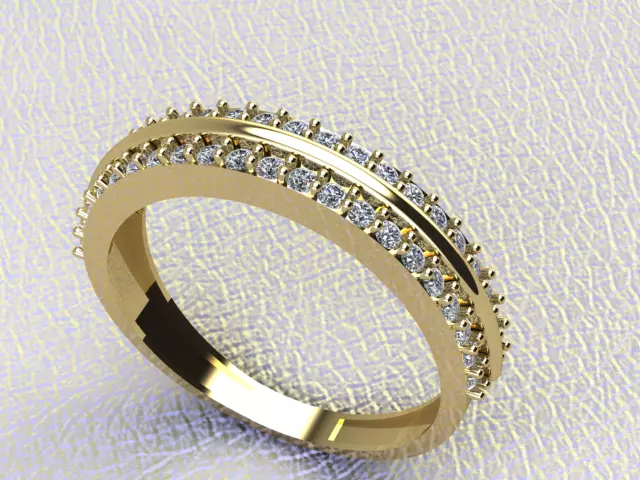 GEMS ITALIAN RING 3D print model