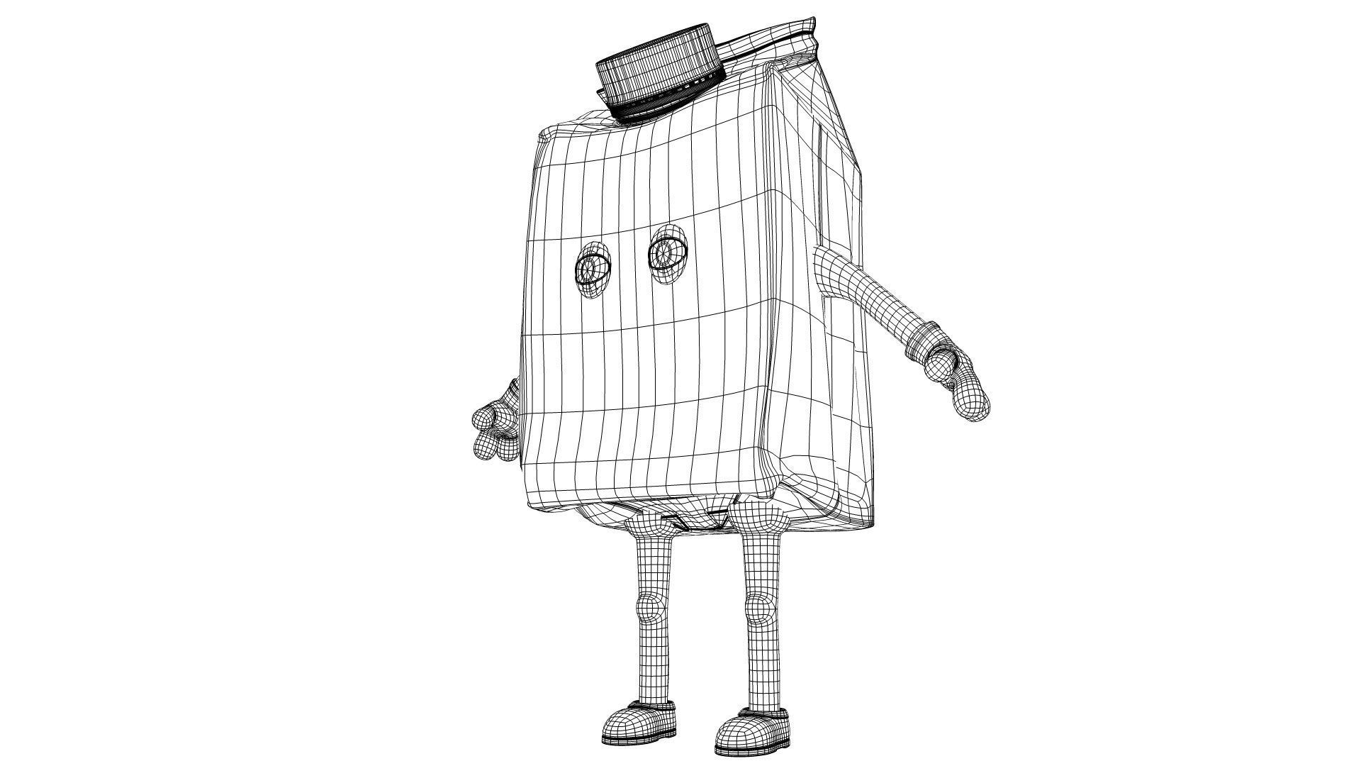 Cartoon Characters 3D model_10