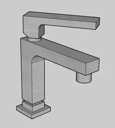 Faucet sink 3D model