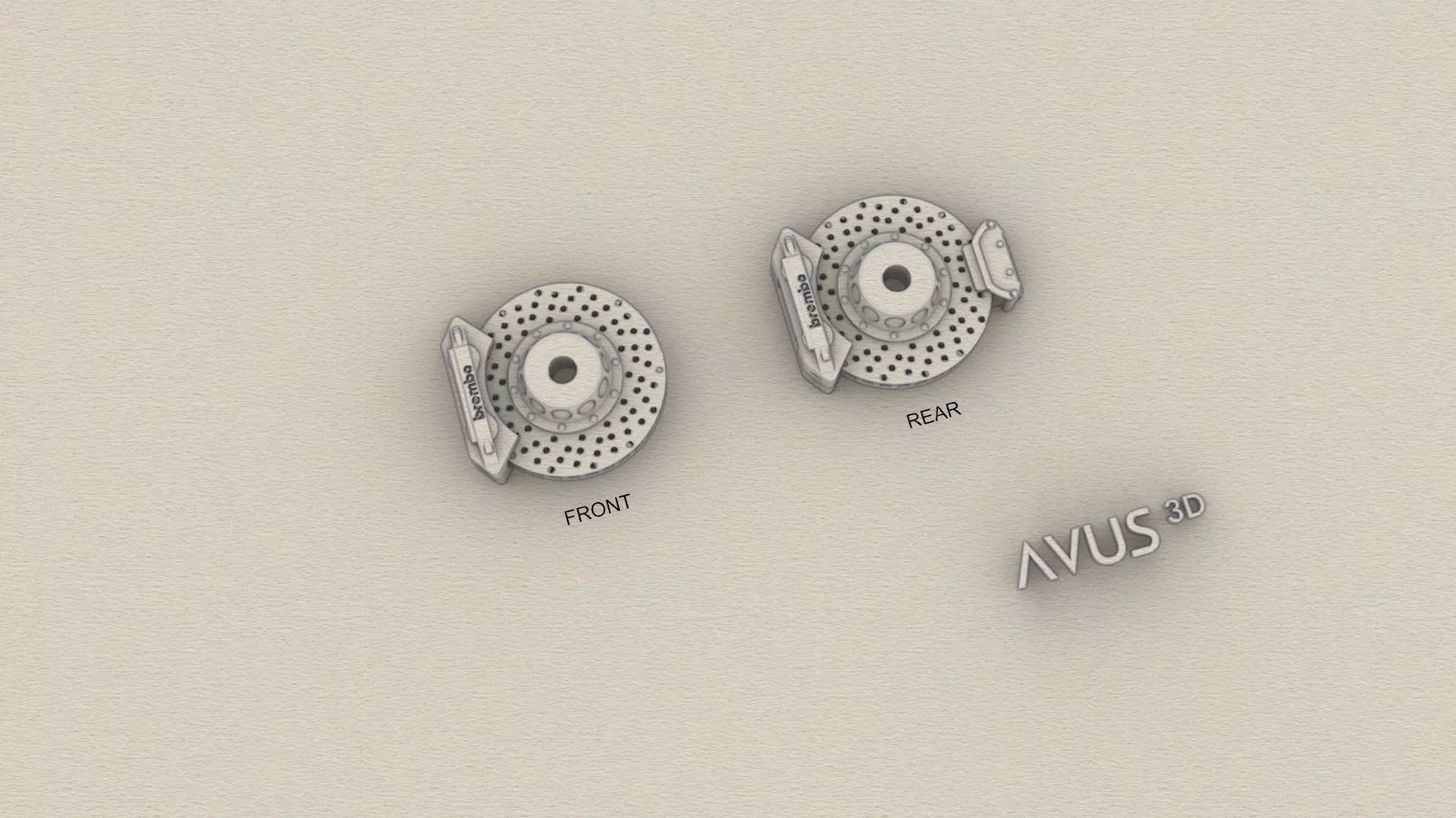 Ferrari F40 Detail set brake system for Tamiya 3D print model