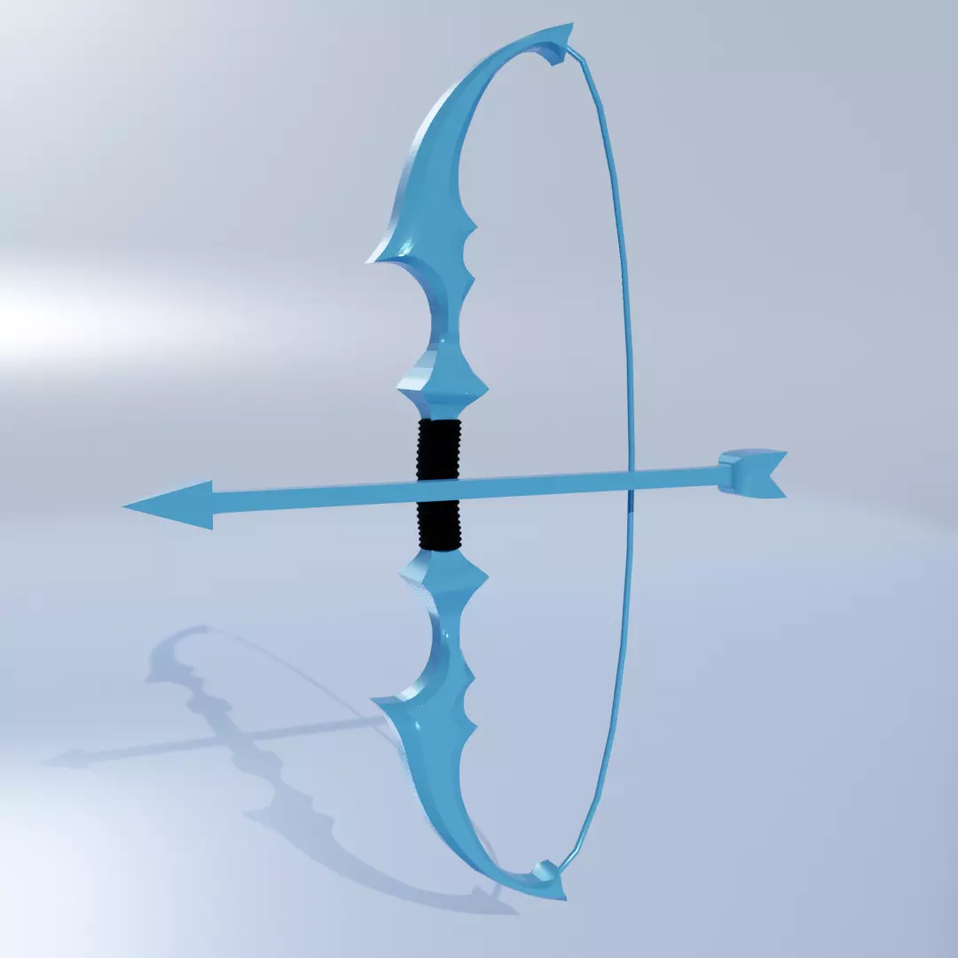 Ashe Bow  League Of Legends  Free low-poly 3D model_0