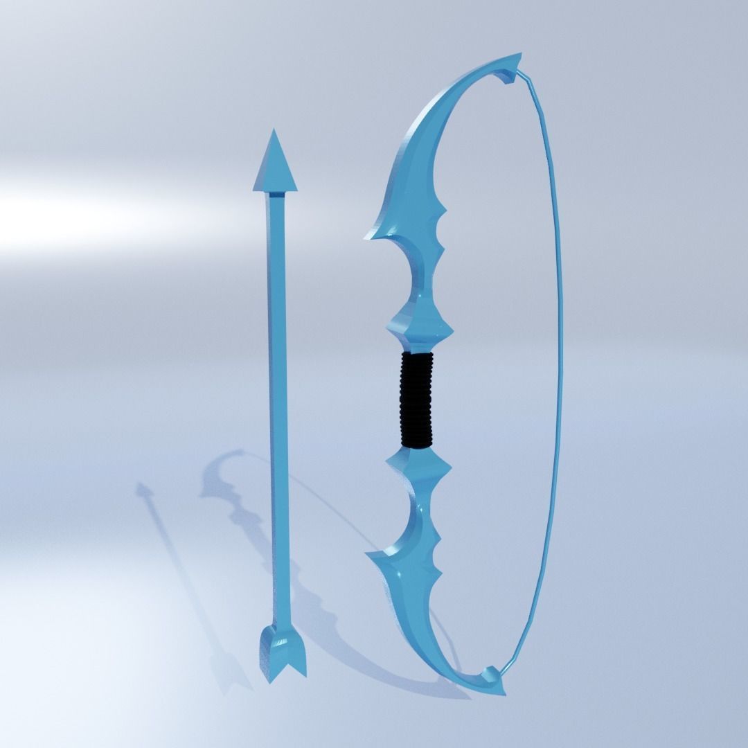 Ashe Bow  League Of Legends  Free low-poly 3D model_2