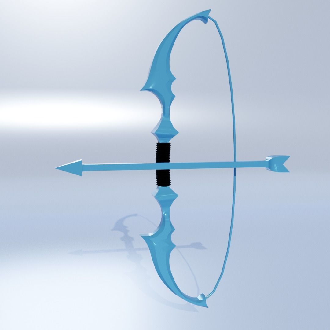 Ashe Bow  League Of Legends  Free low-poly 3D model_1