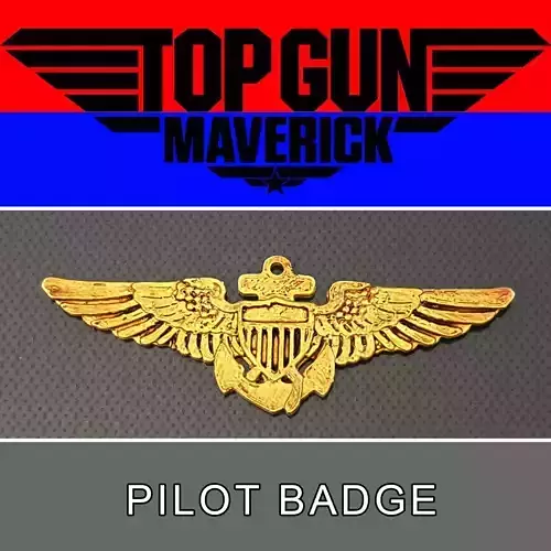 Pilot badge 3D model