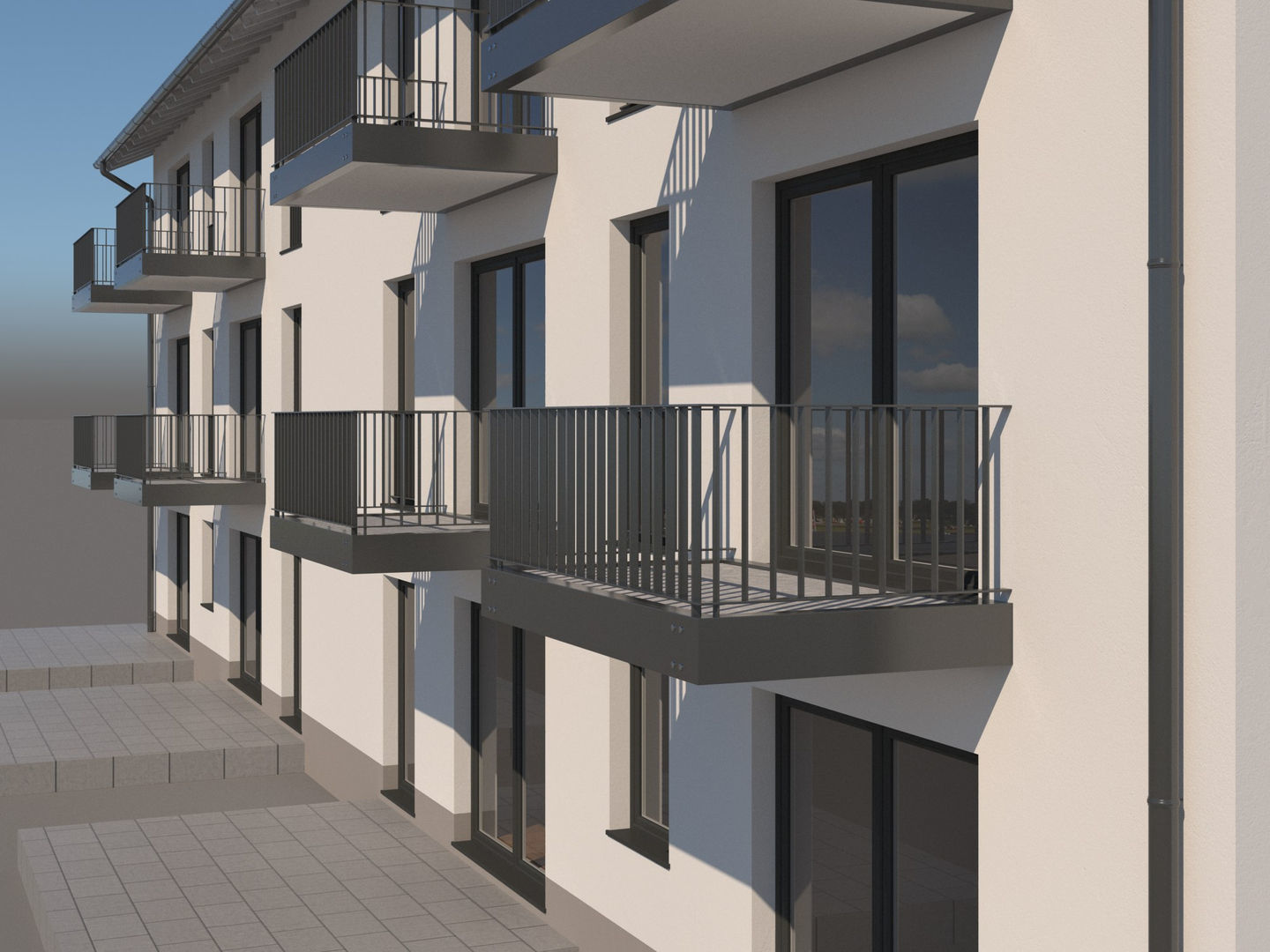 Apartment Building 002 3D model_10