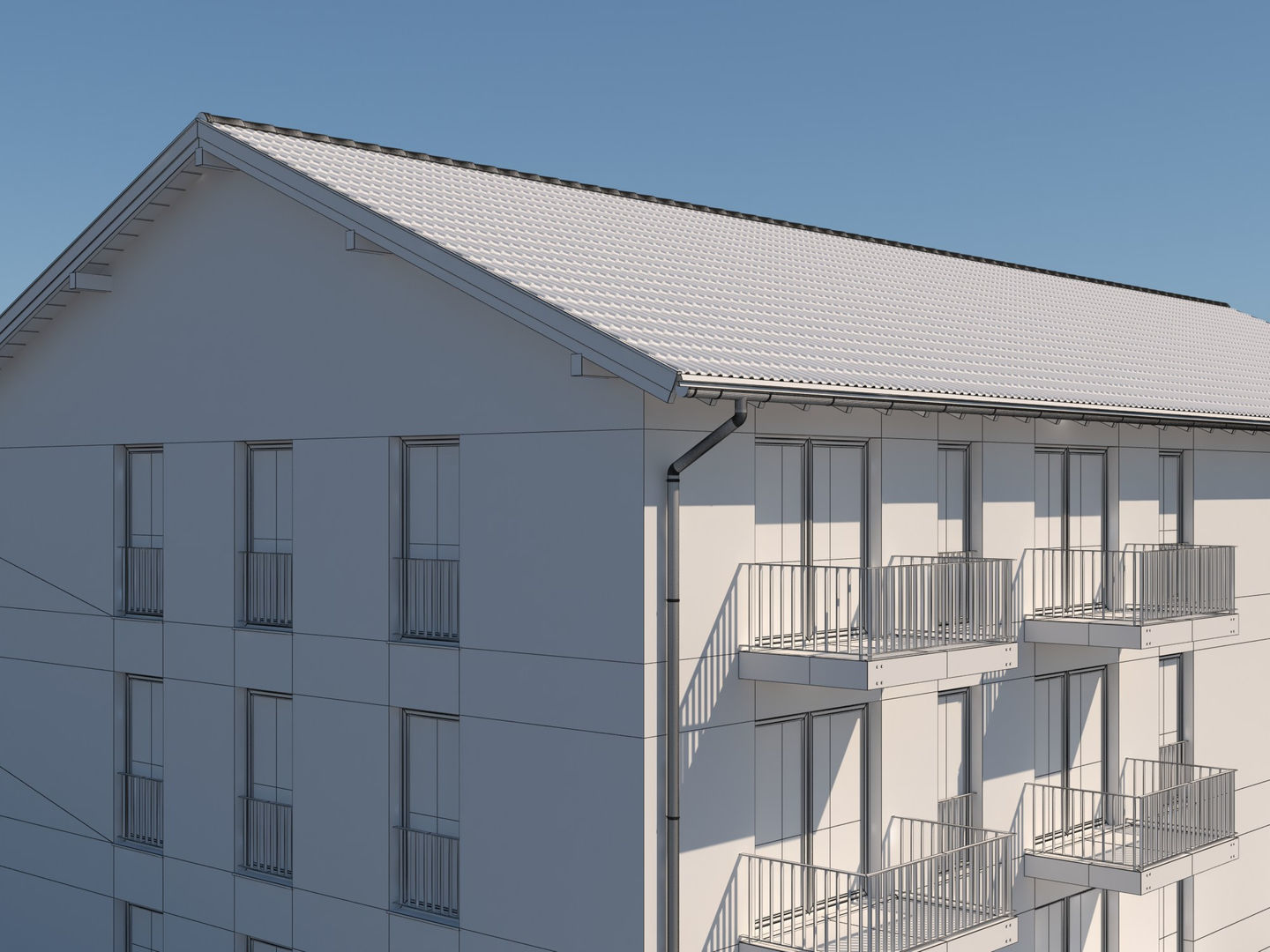 Apartment Building 002 3D model_17