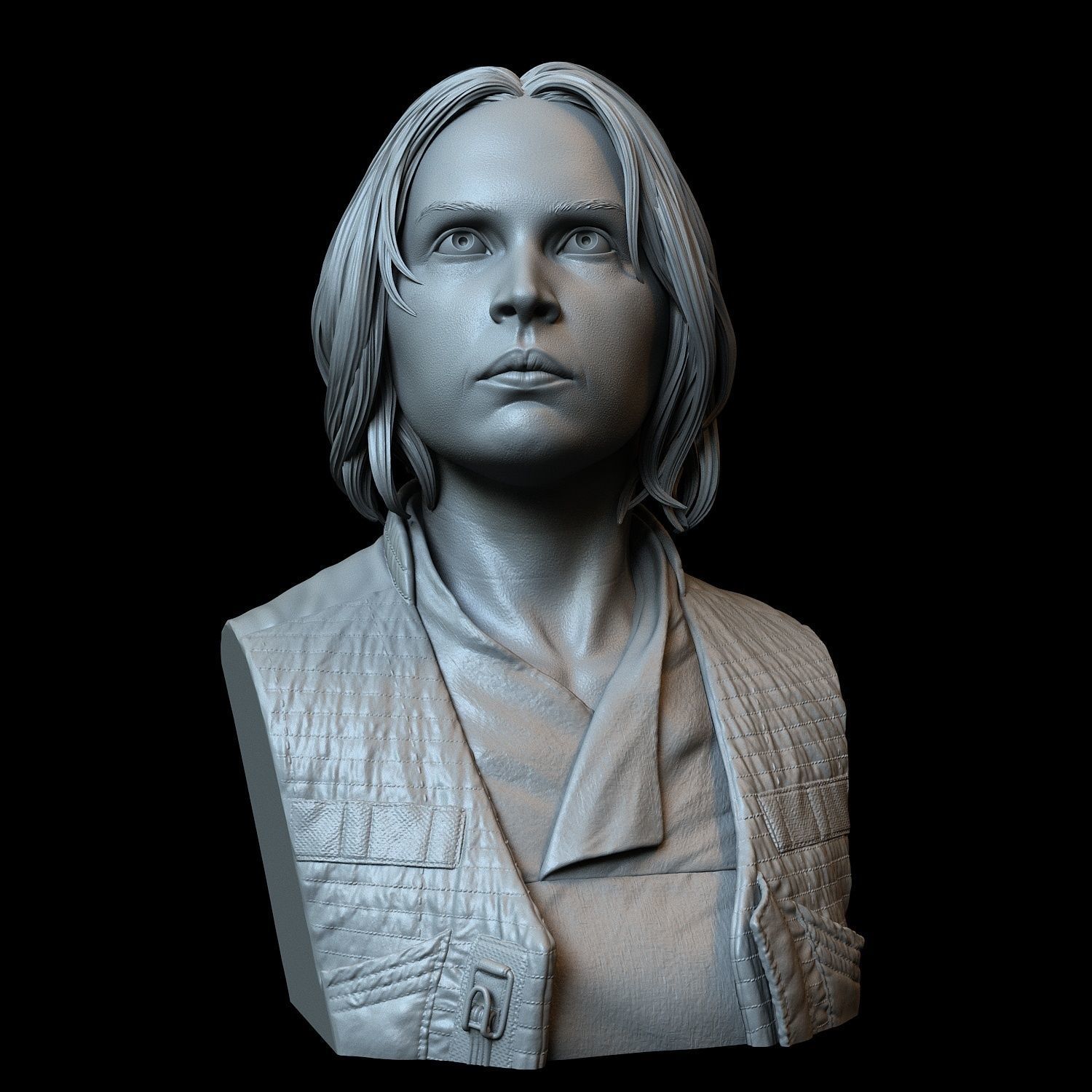 Felicity Jones as Jyn Erso 3D print model_1