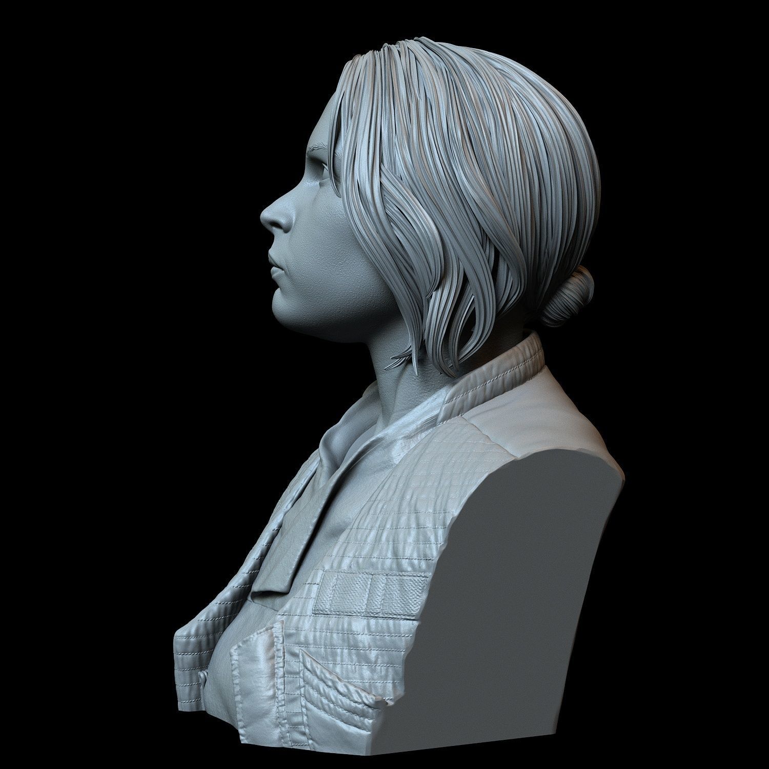 Felicity Jones as Jyn Erso 3D print model_3