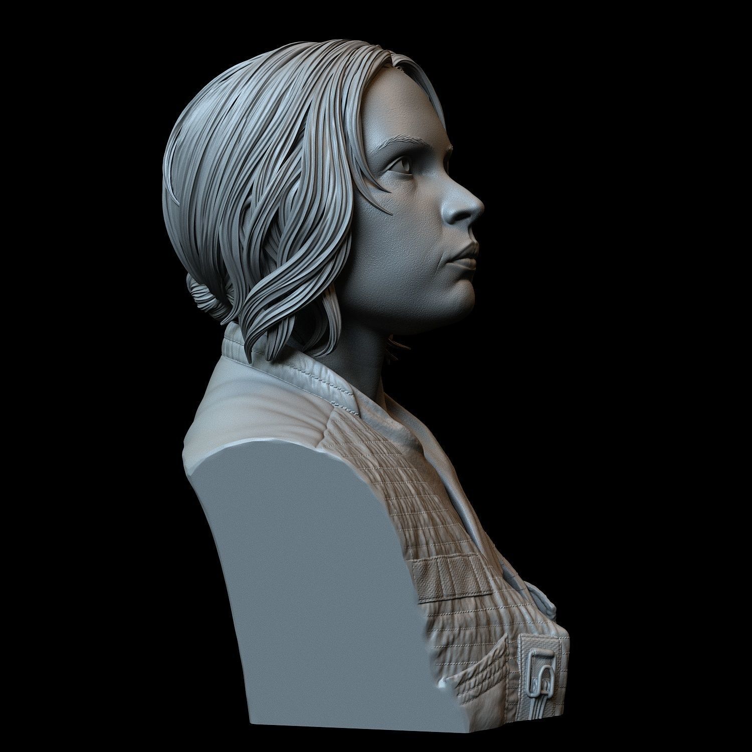Felicity Jones as Jyn Erso 3D print model_5