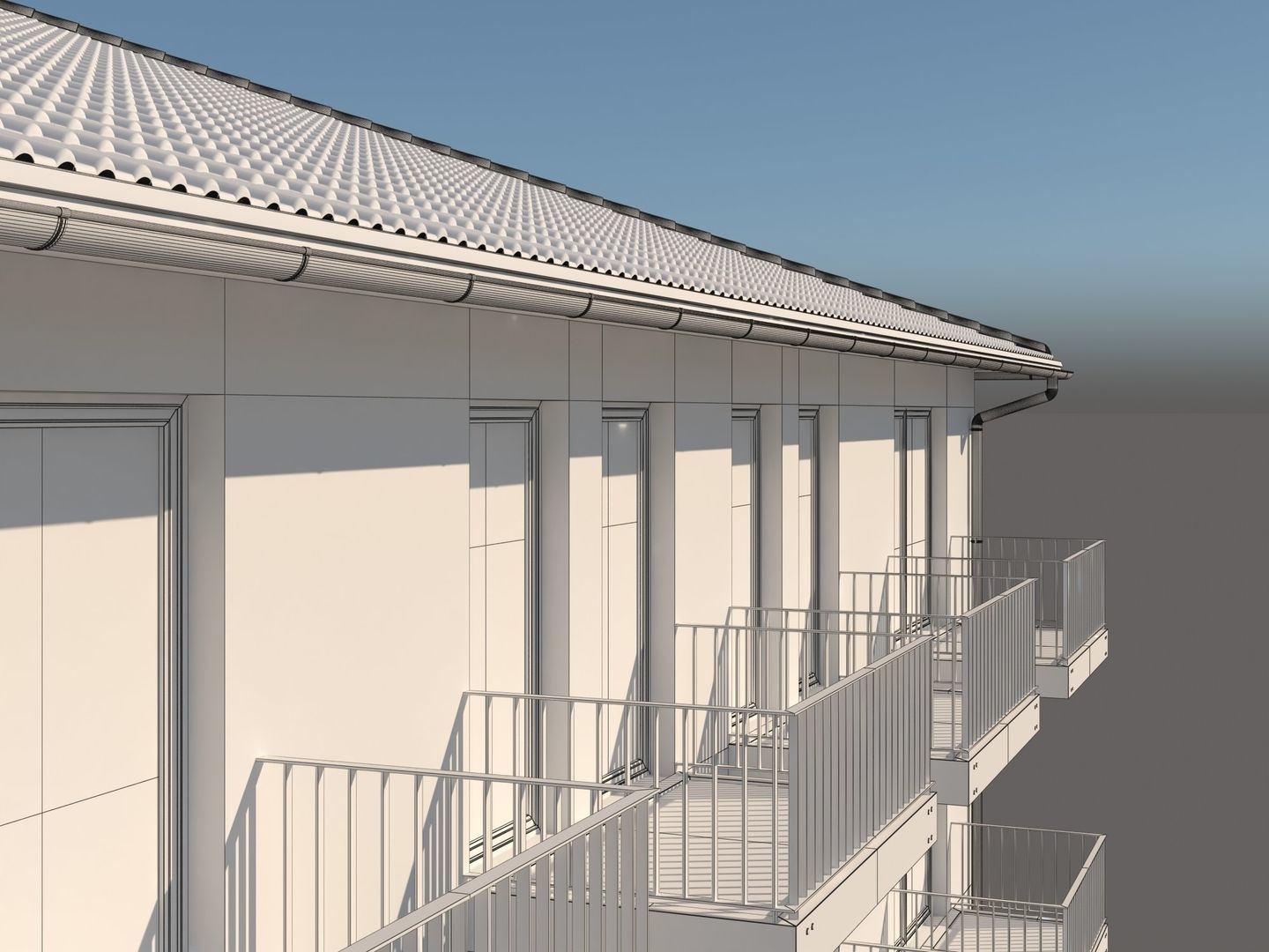 Apartment Building 001 3D model_22