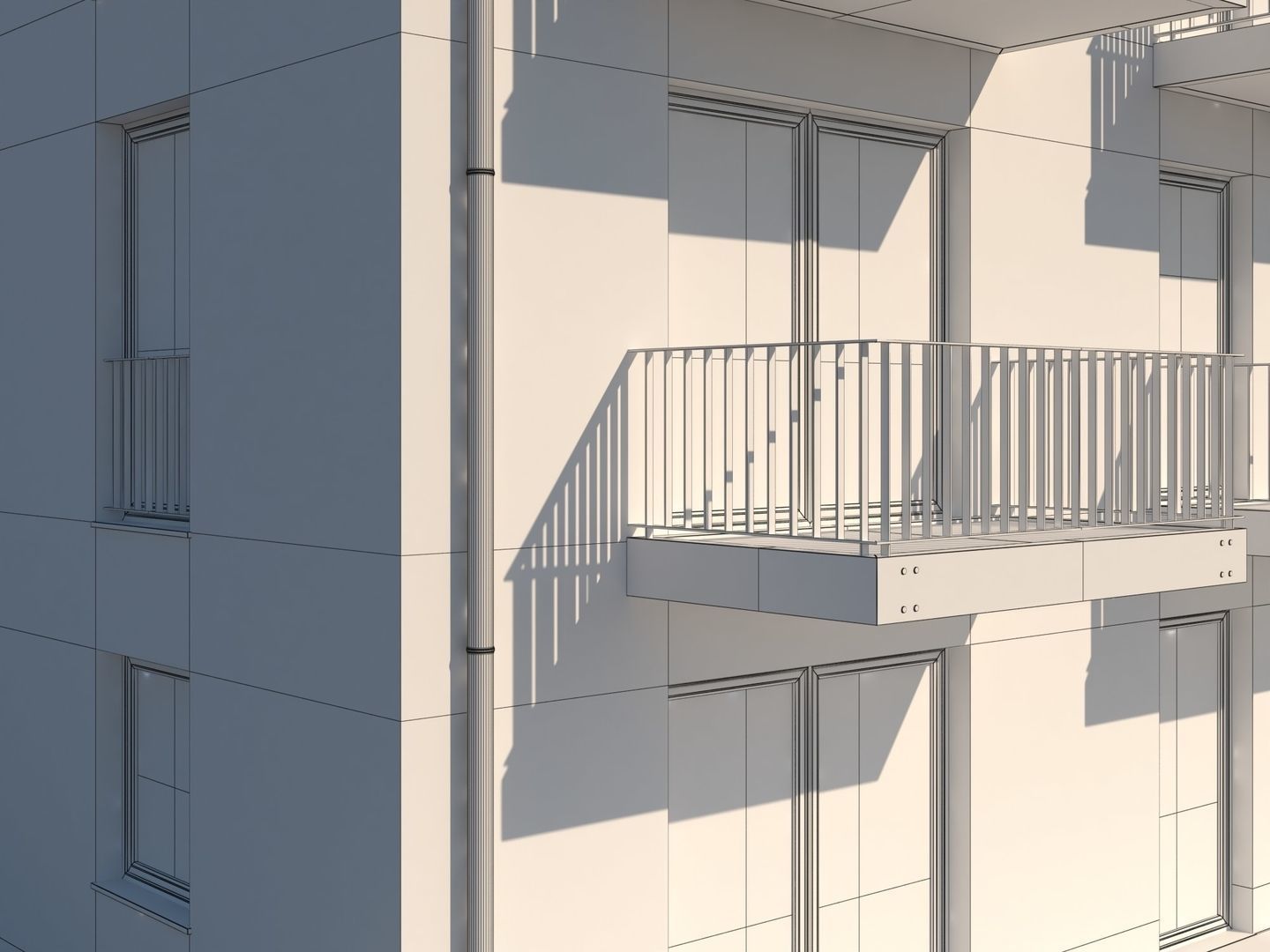 Apartment Building 001 3D model_23
