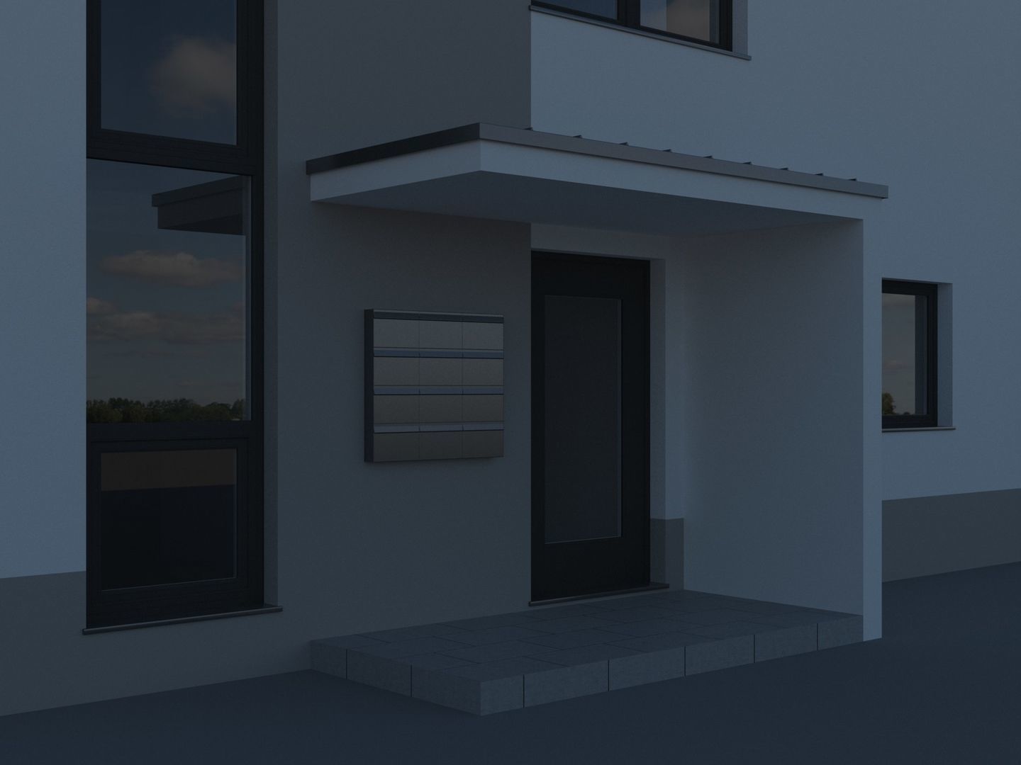 Apartment Building 001 3D model_5