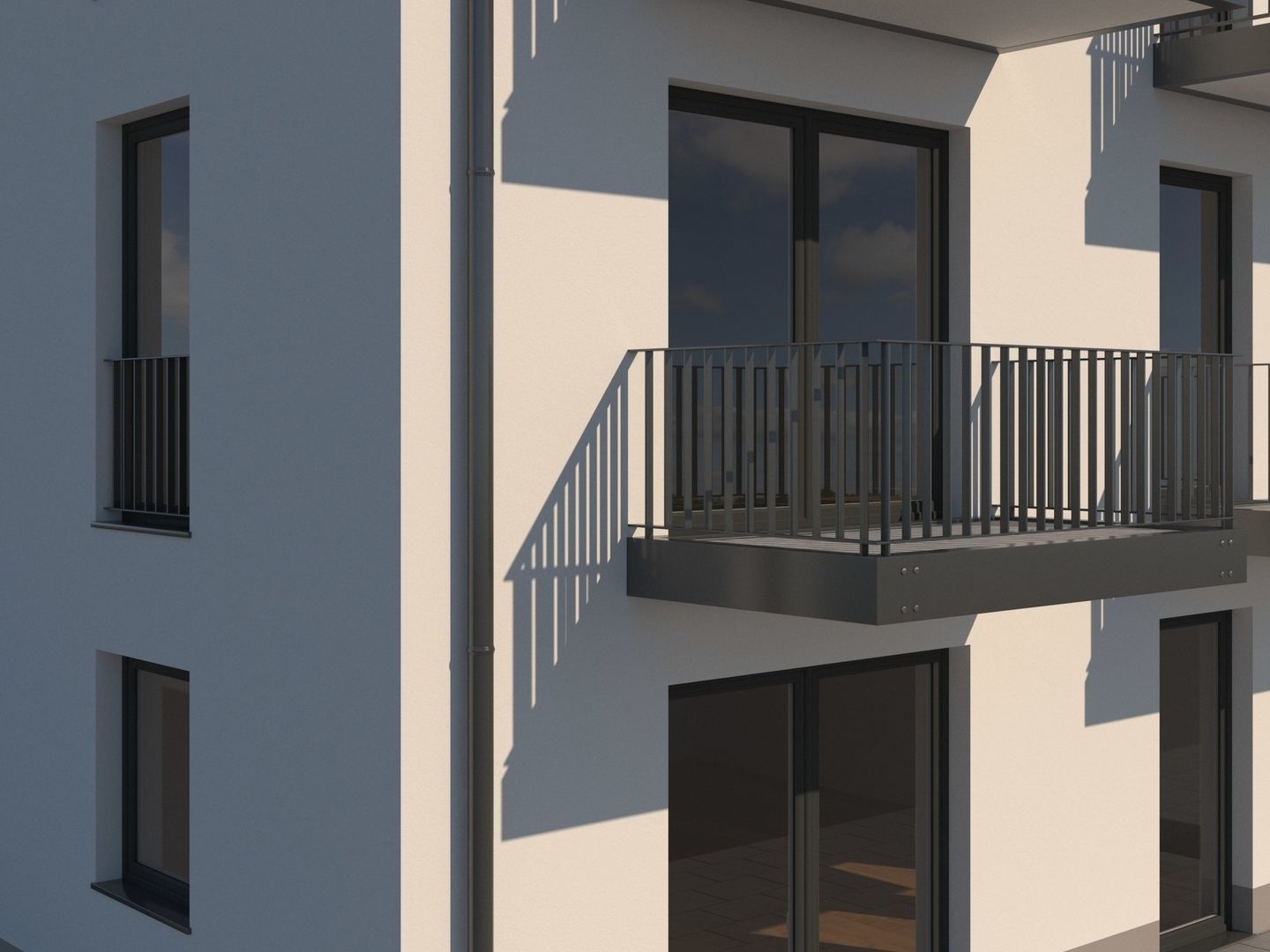 Apartment Building 001 3D model_11