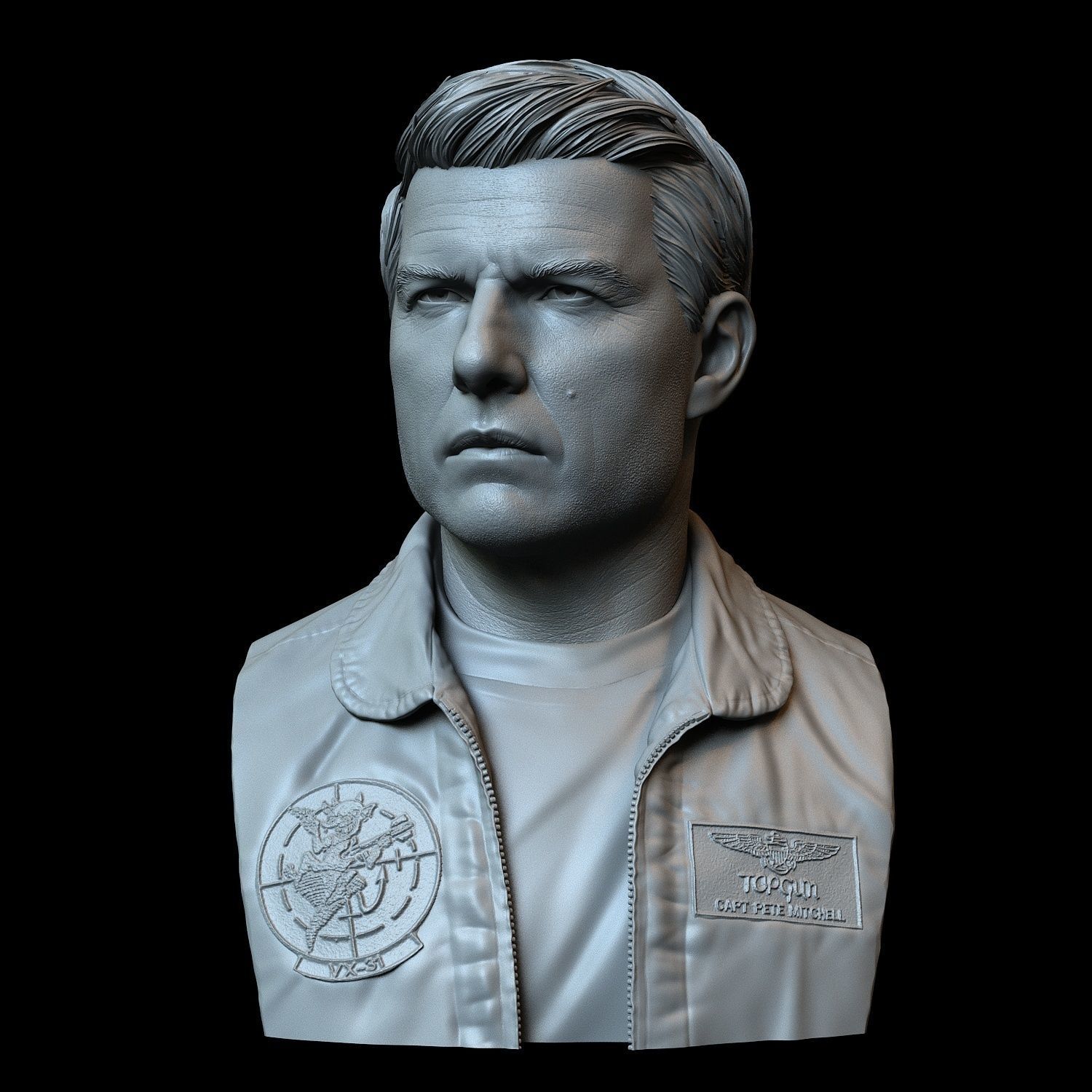 Tom Cruise as Maverick 3D print model_2