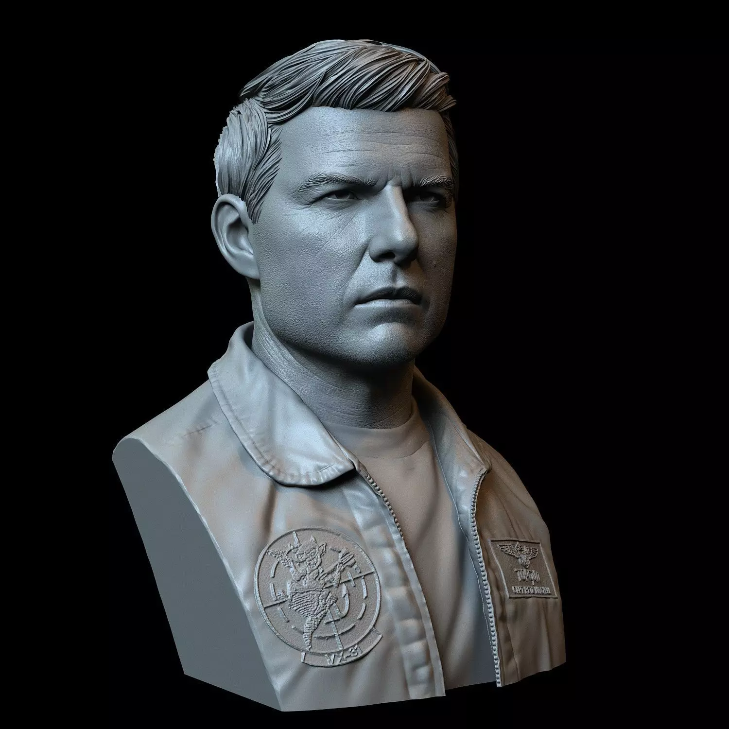 Tom Cruise as Maverick 3D print model_0