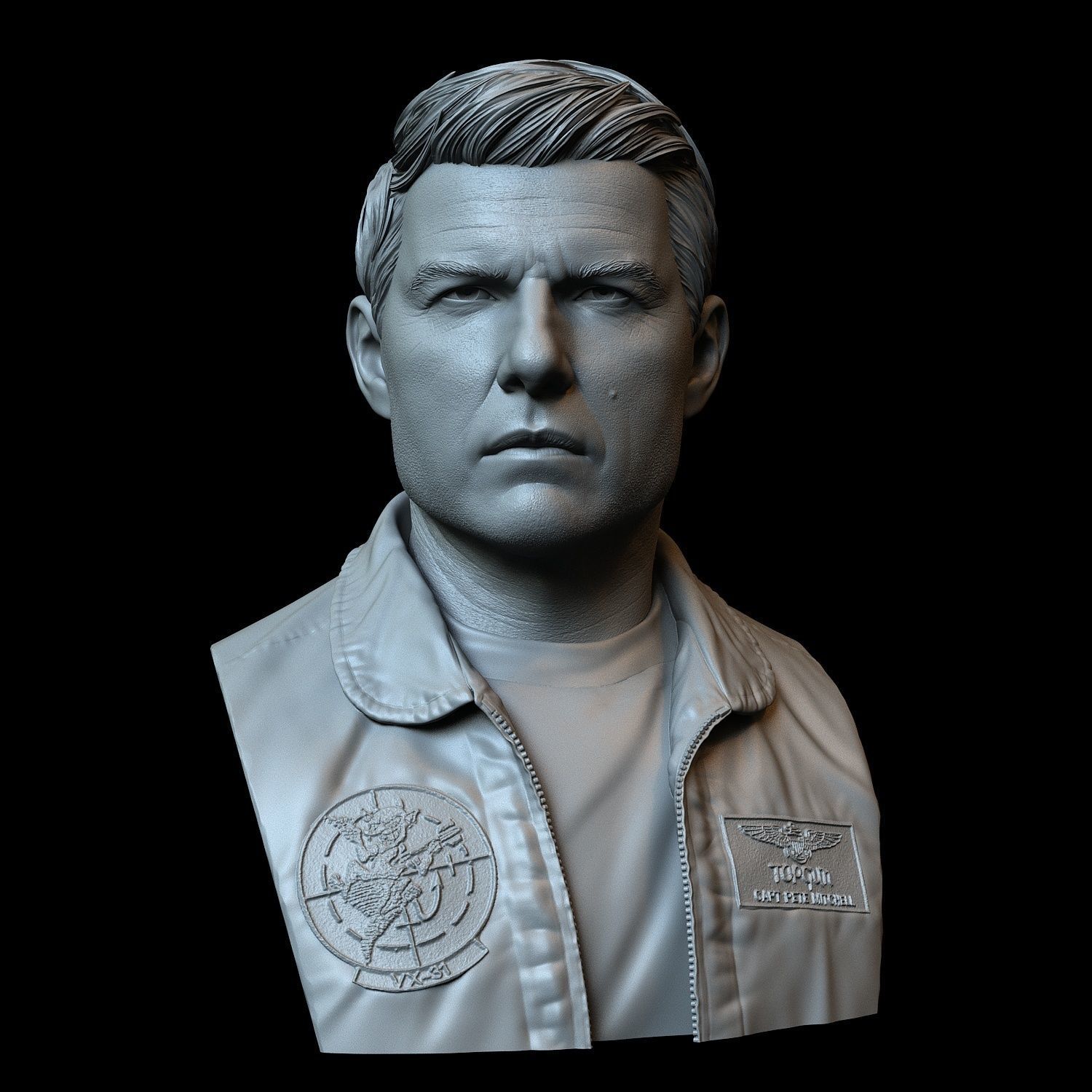 Tom Cruise as Maverick 3D print model_1