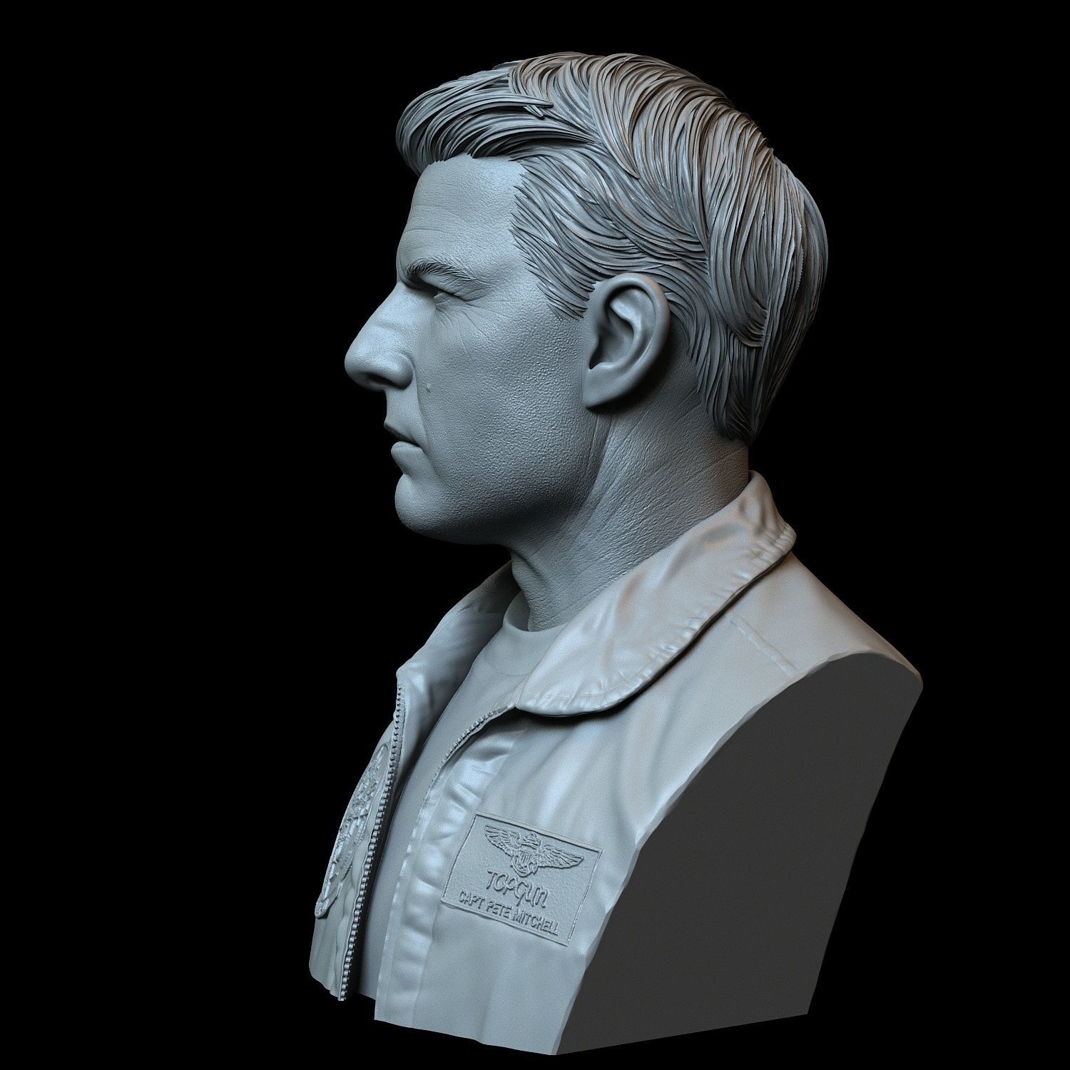 Tom Cruise as Maverick 3D print model_3