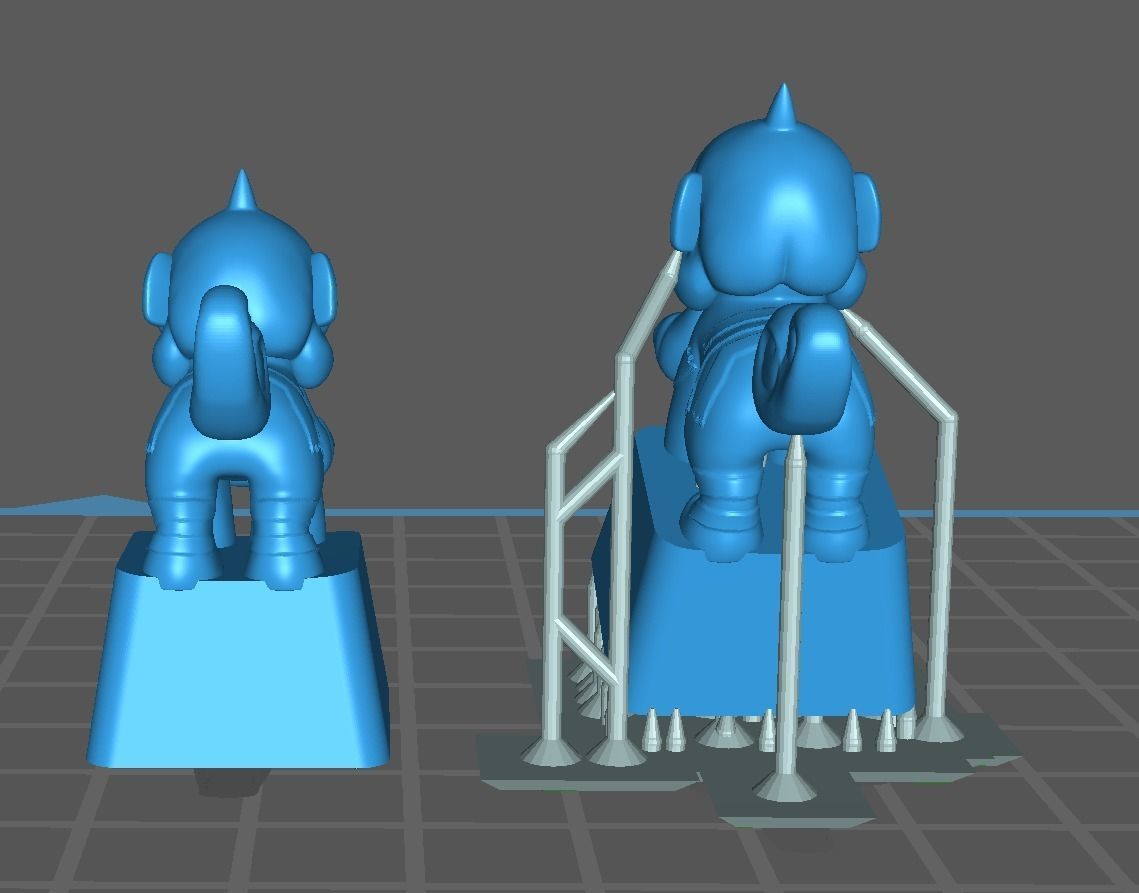 keycap pokemon growlithe hisui pose 2  3D model_1