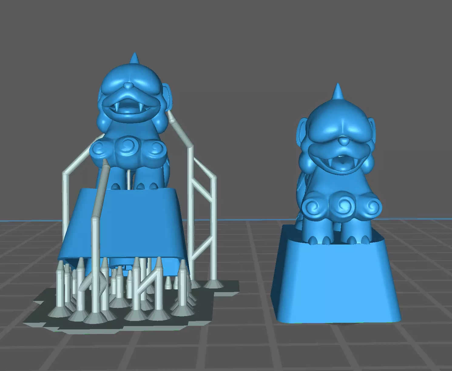 keycap pokemon growlithe hisui pose 2  3D model_0