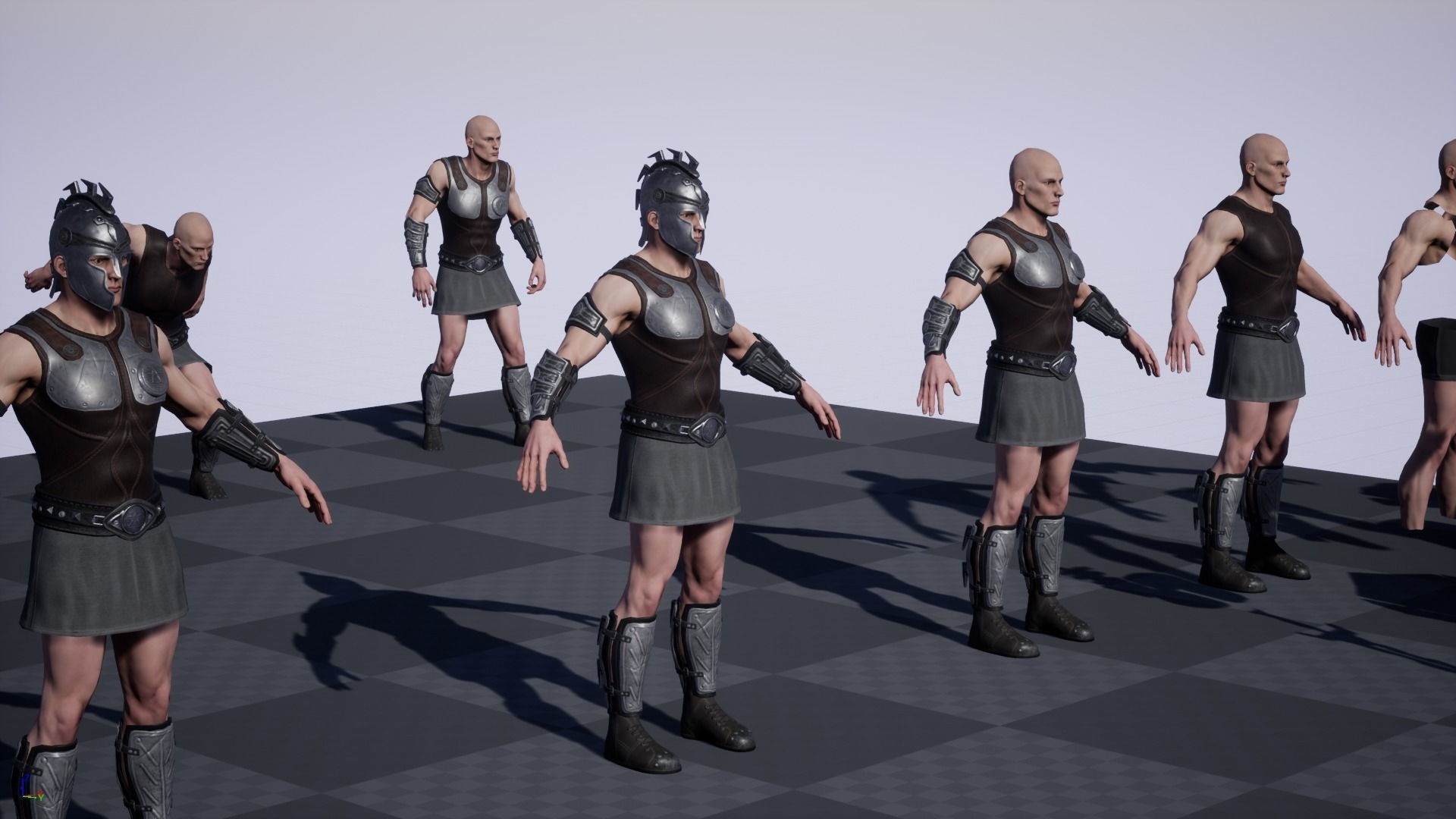 Greek Warrior 01 Low-poly 3D model_10
