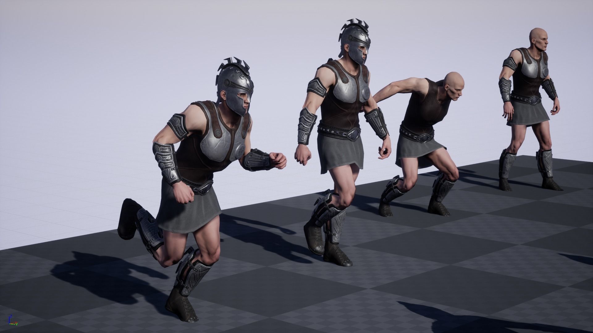 Greek Warrior 01 Low-poly 3D model_14