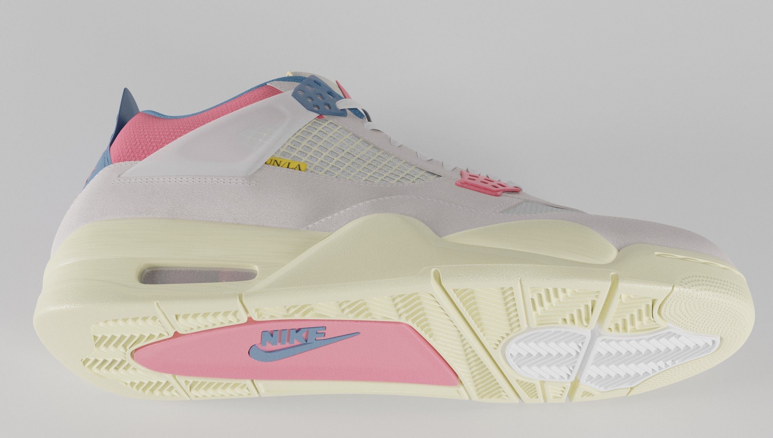 Jordan 4 Union LA Guava Ice  3D model_31