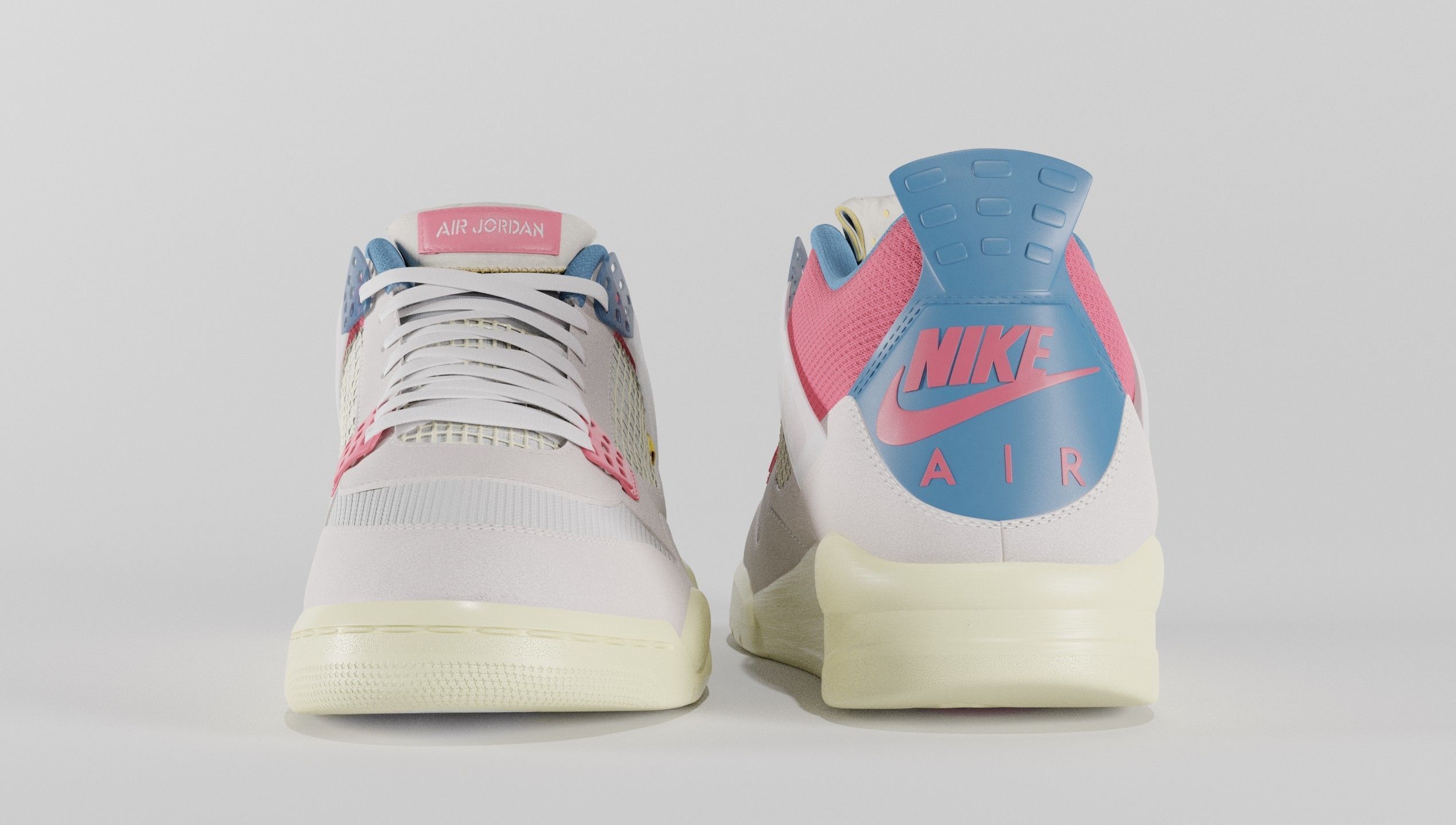 Jordan 4 Union LA Guava Ice  3D model_21