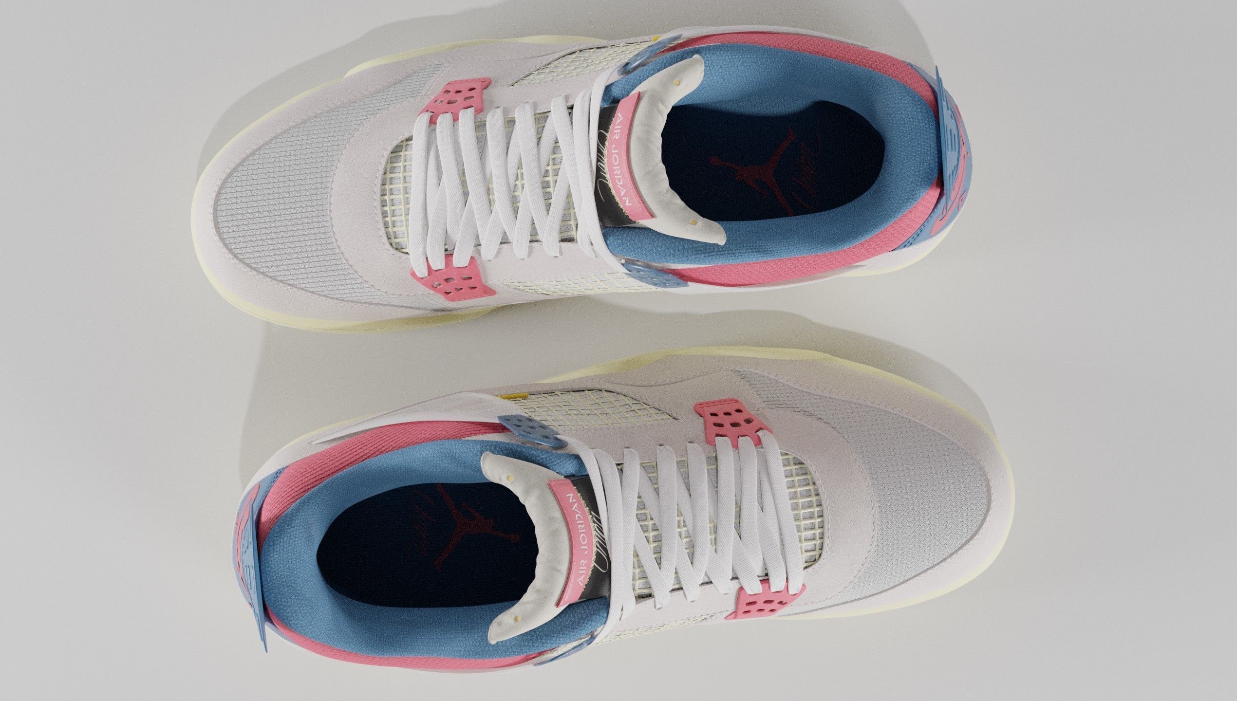 Jordan 4 Union LA Guava Ice  3D model_25