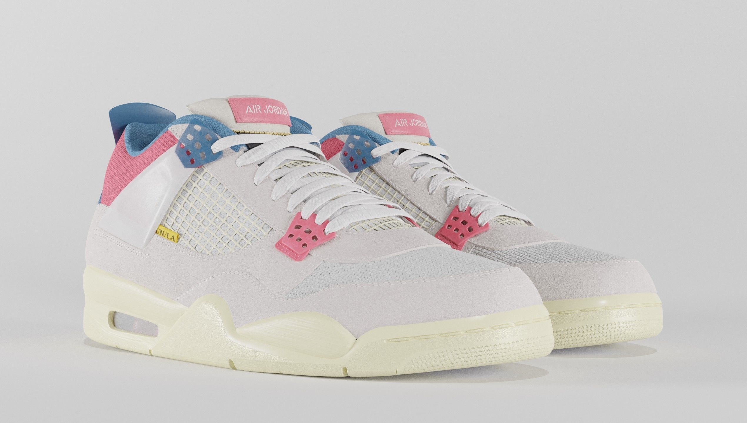 Jordan 4 Union LA Guava Ice  3D model_29