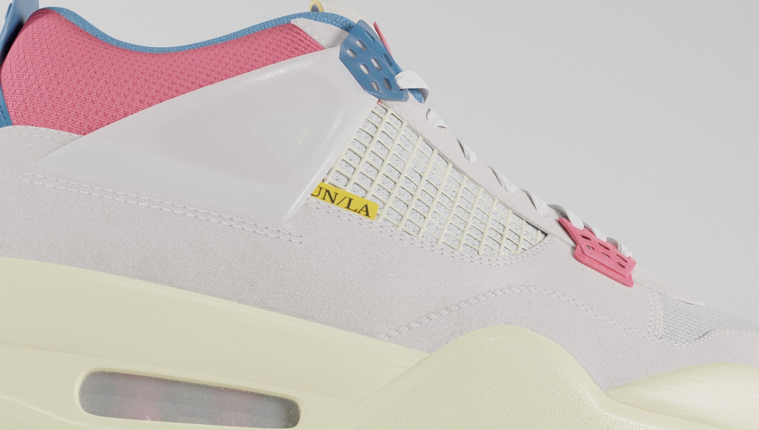 Jordan 4 Union LA Guava Ice  3D model_28