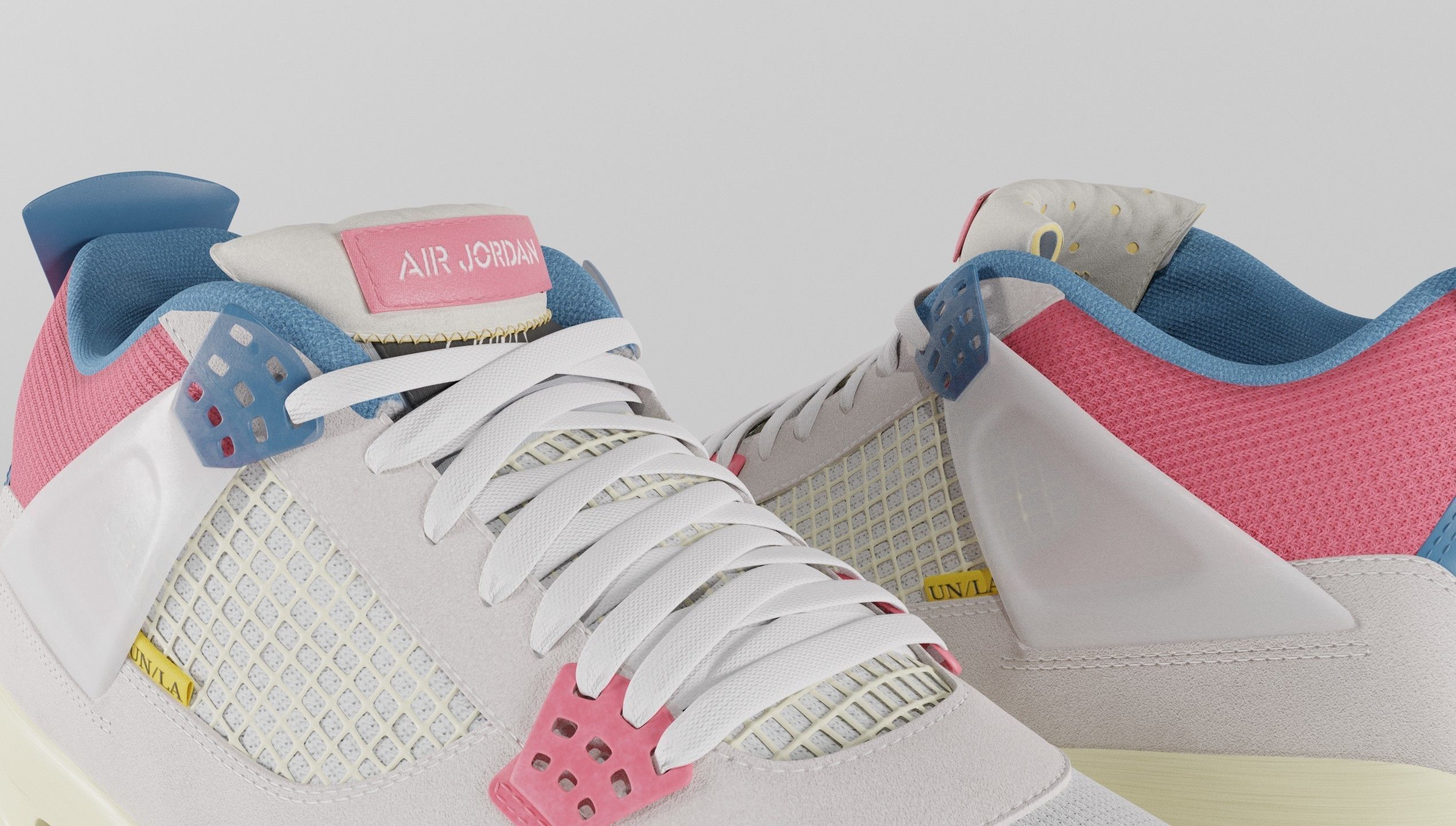 Jordan 4 Union LA Guava Ice  3D model_24