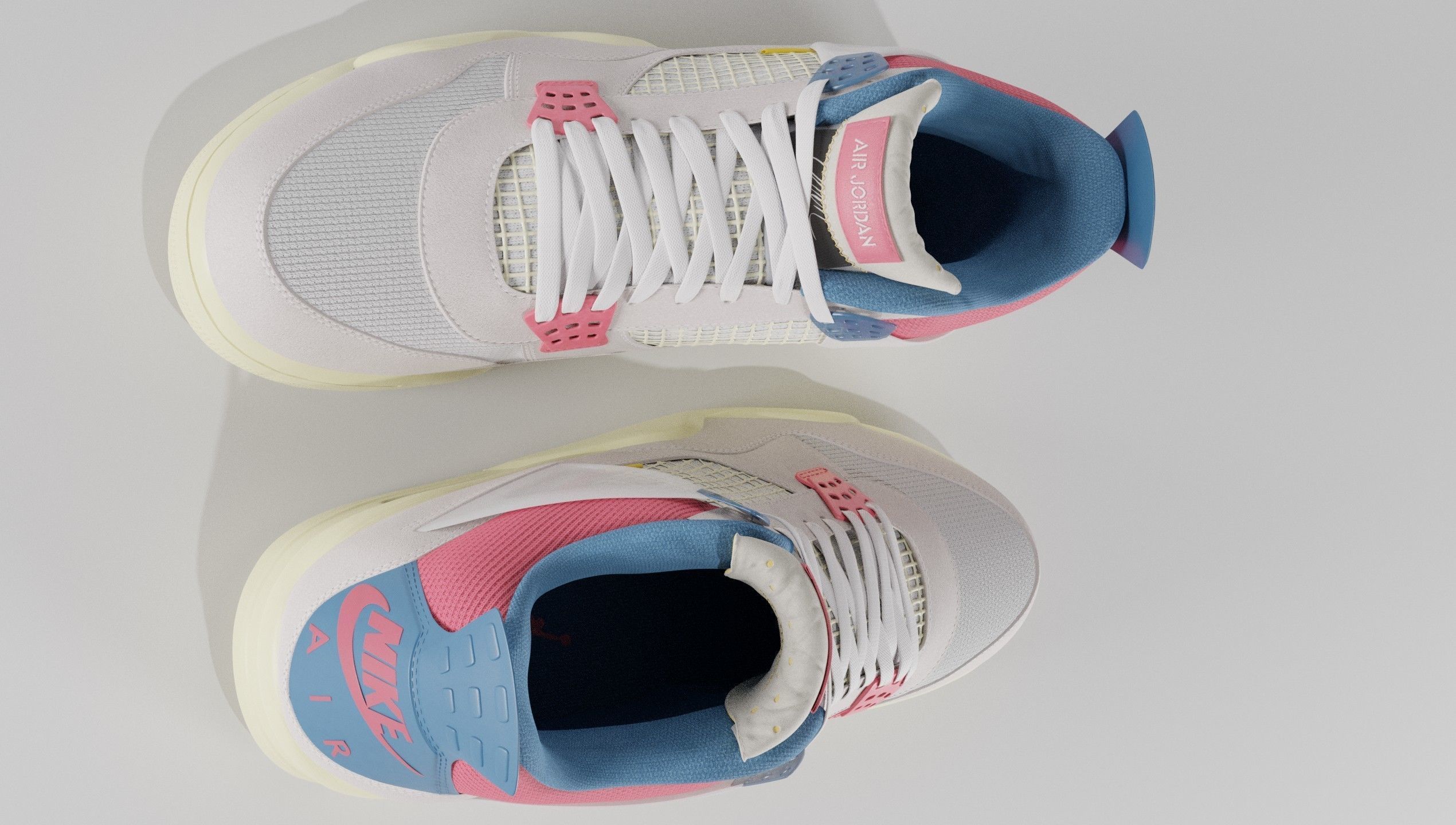 Jordan 4 Union LA Guava Ice  3D model_23