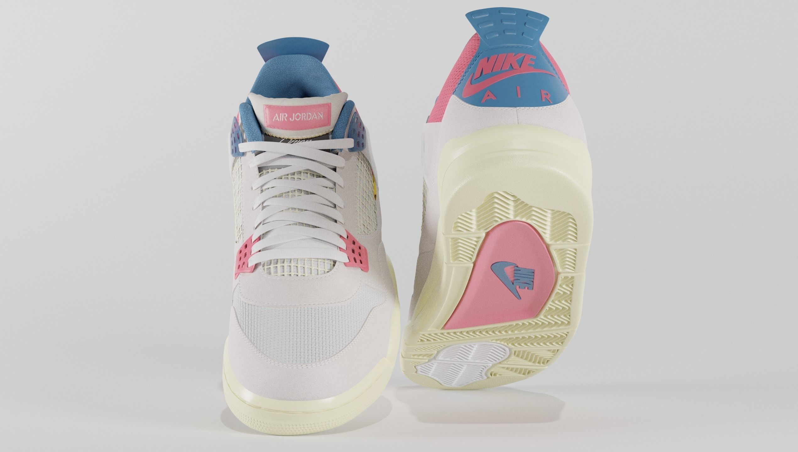 Jordan 4 Union LA Guava Ice  3D model_27