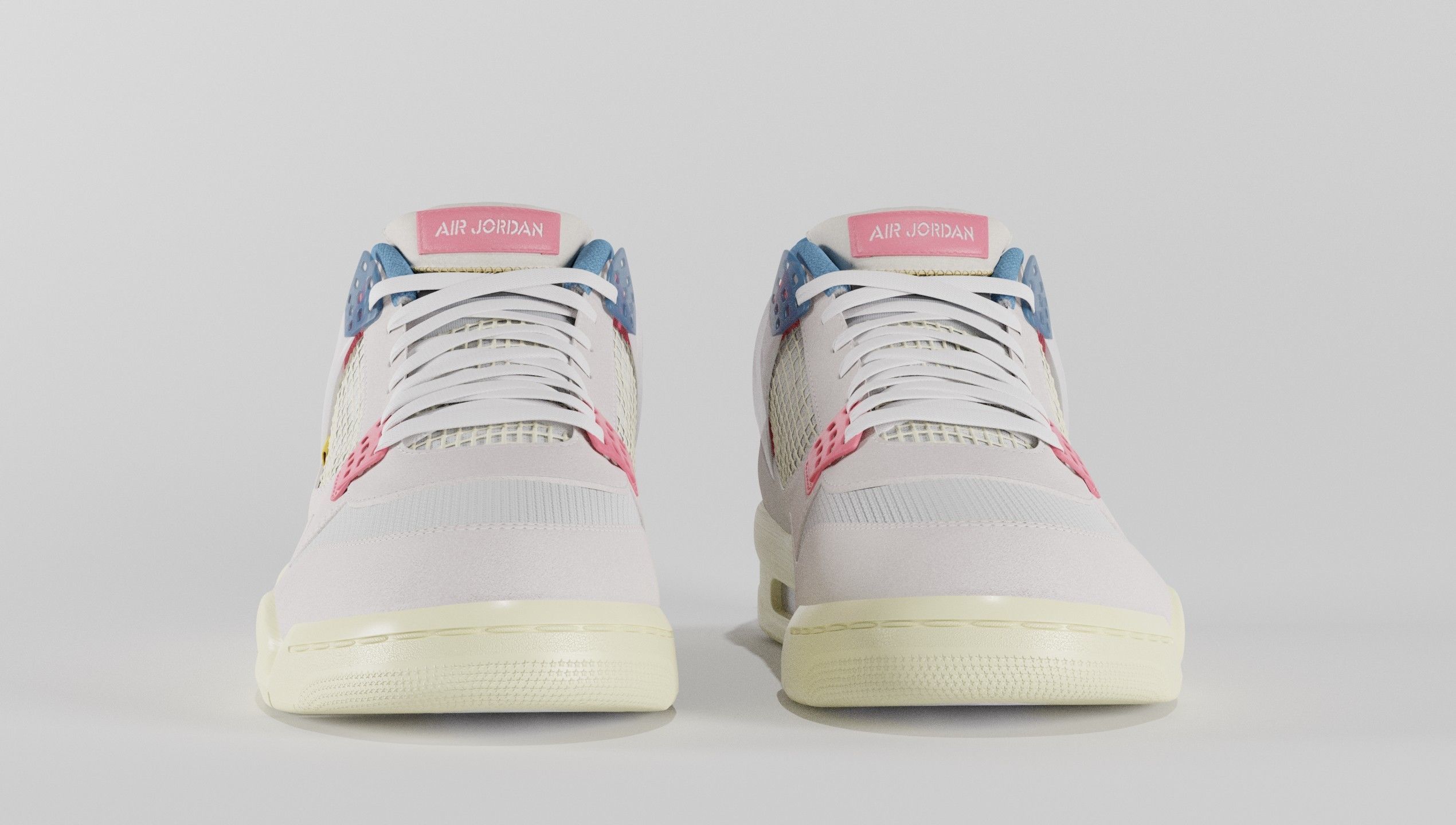 Jordan 4 Union LA Guava Ice  3D model_33