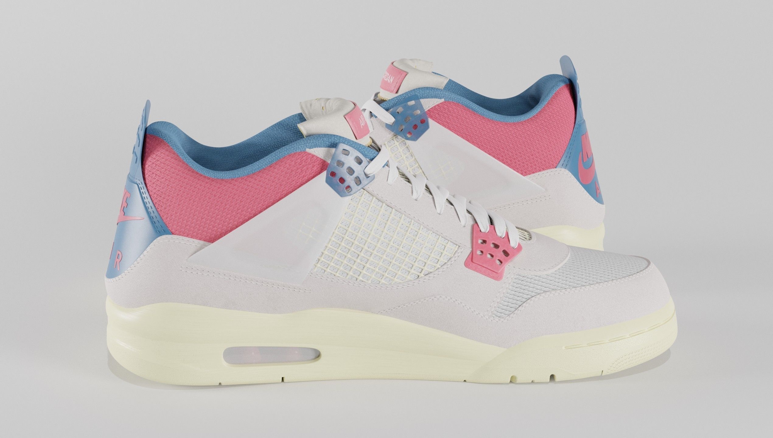 Jordan 4 Union LA Guava Ice  3D model_22
