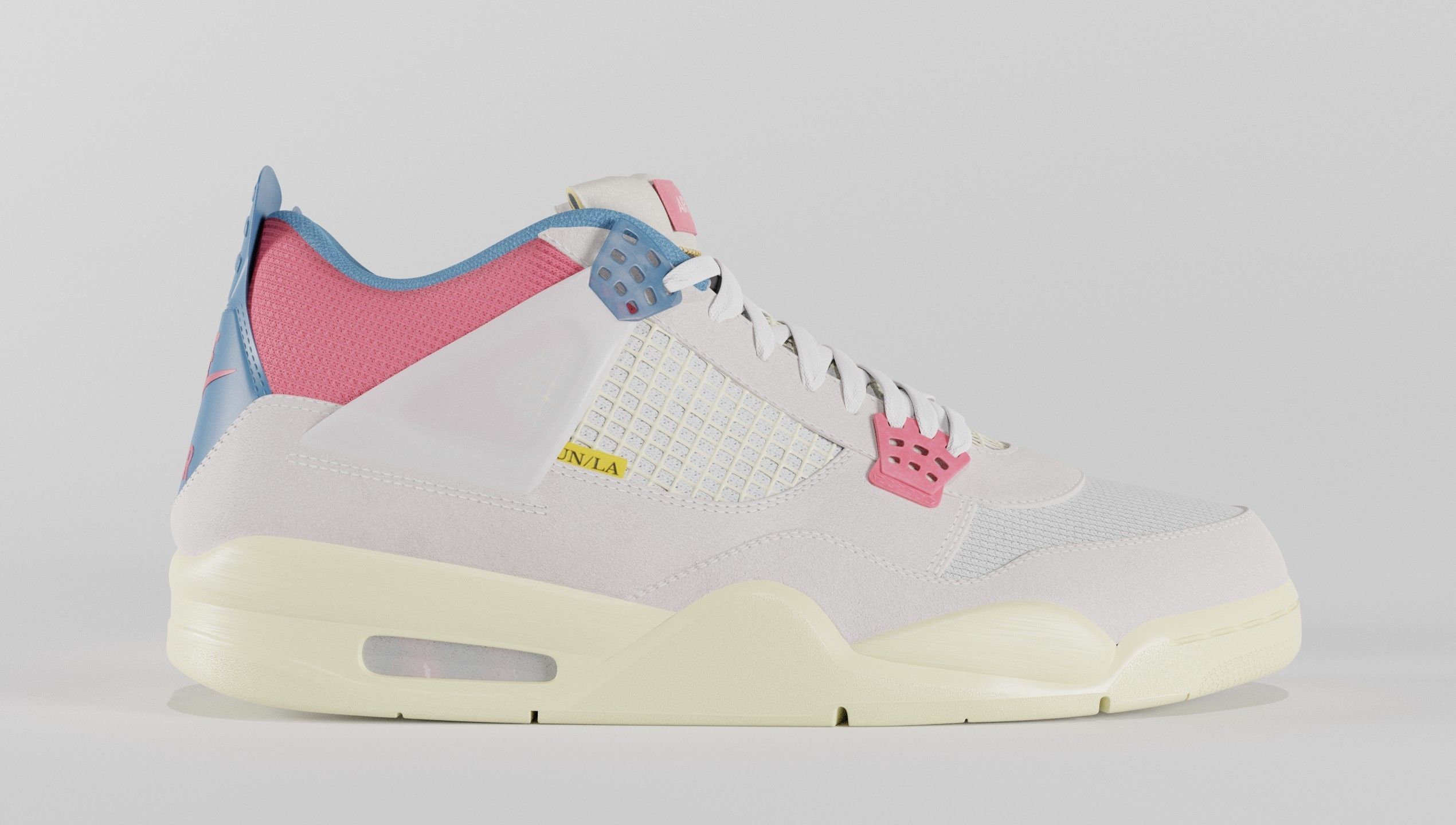 Jordan 4 Union LA Guava Ice  3D model_35