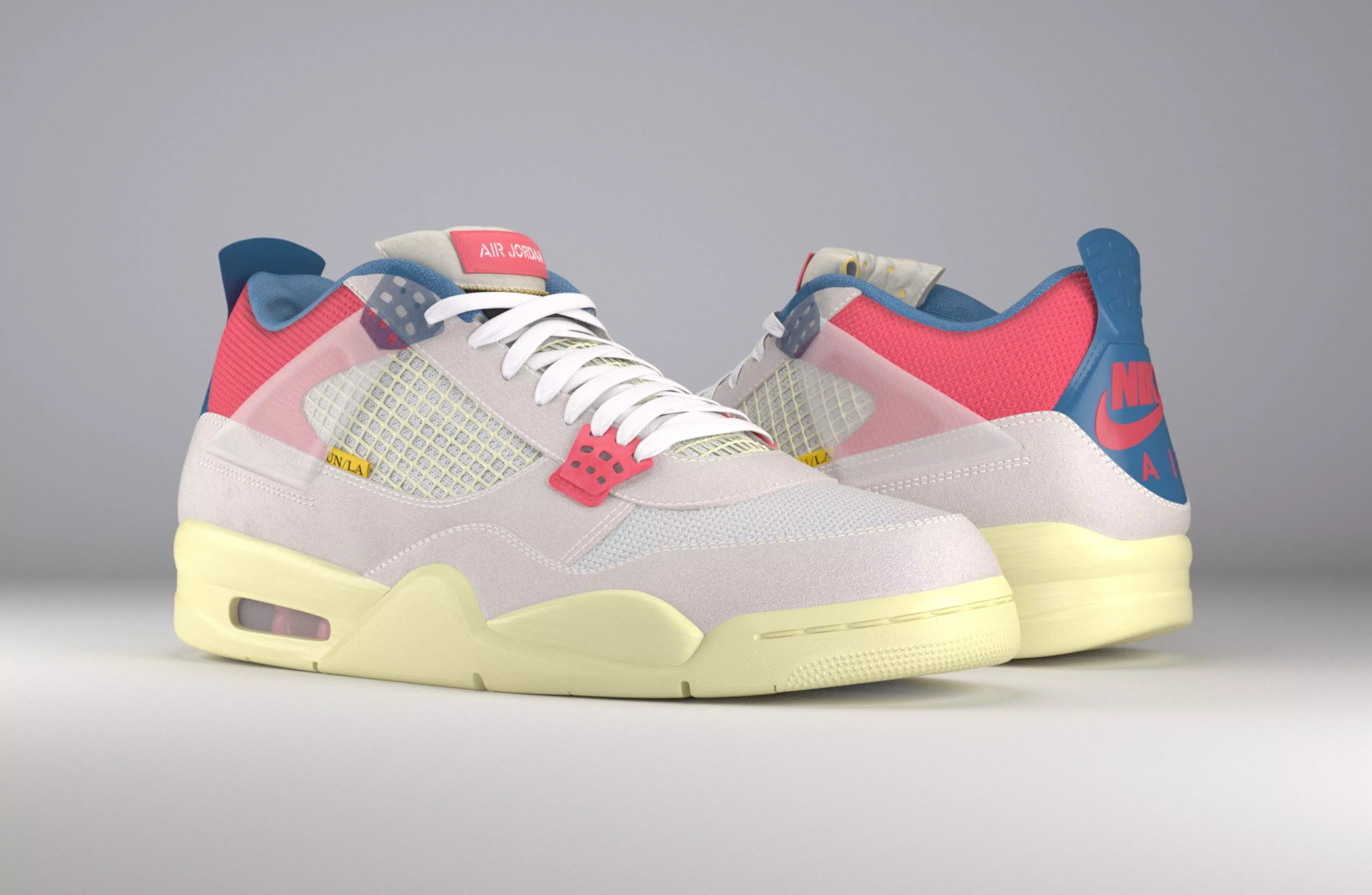 Jordan 4 Union LA Guava Ice  3D model_0