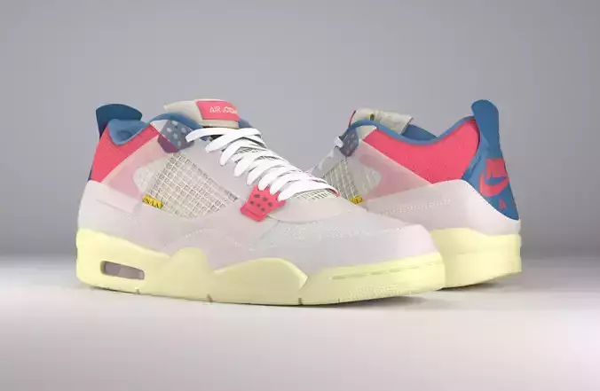 Jordan 4 Union LA Guava Ice  3D model
