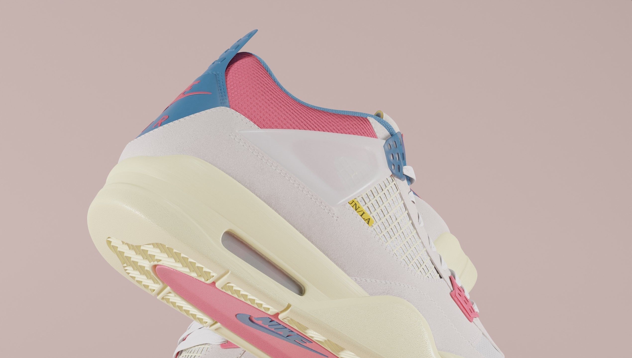 Jordan 4 Union LA Guava Ice  3D model_10