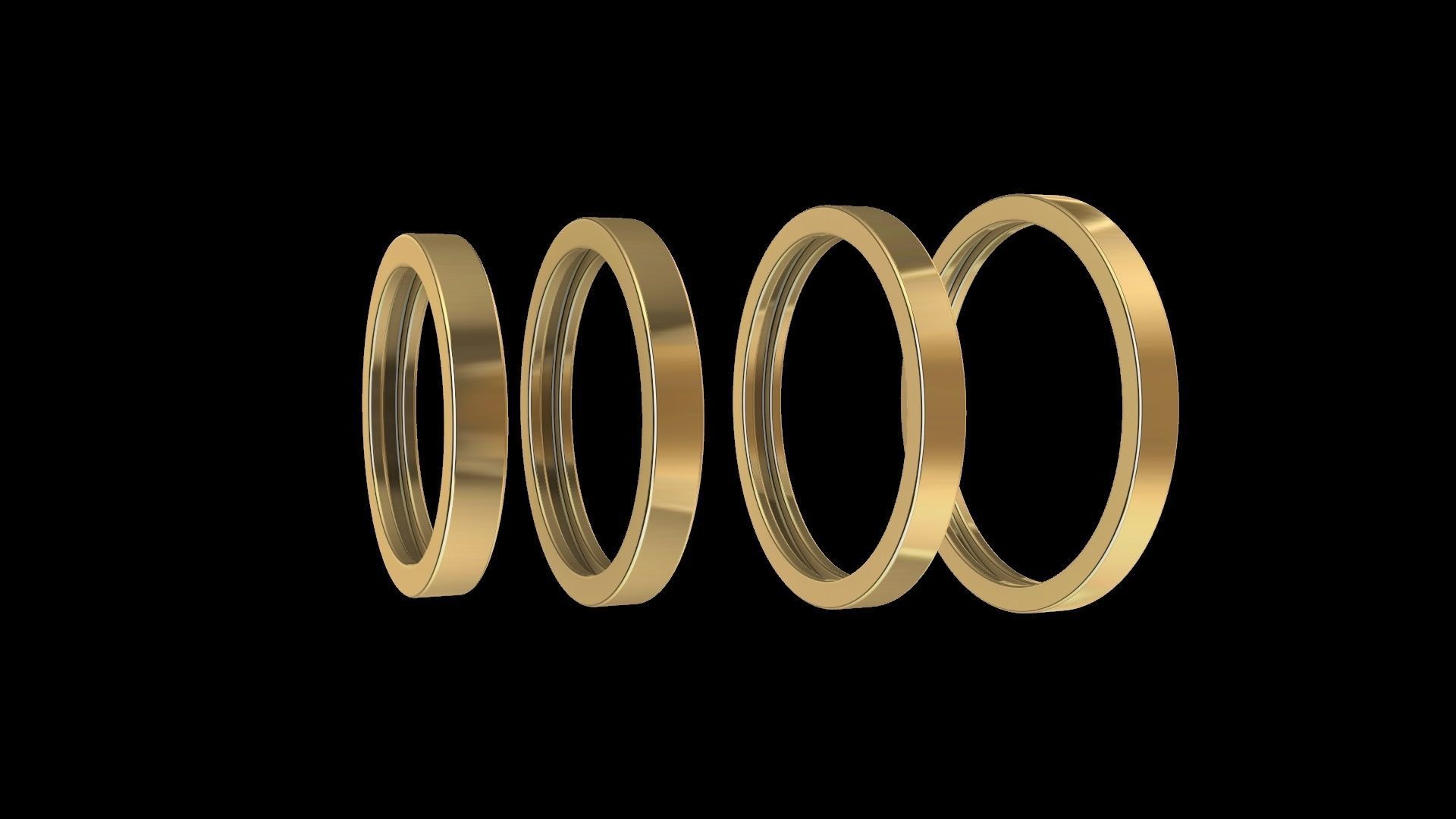 14 wedding band stl verified 3D print model_2