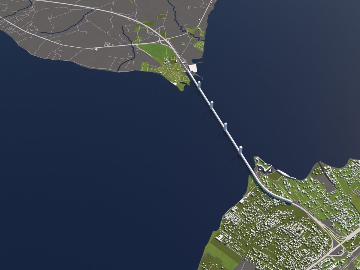 Patra Greece 50x50km 3D model_5