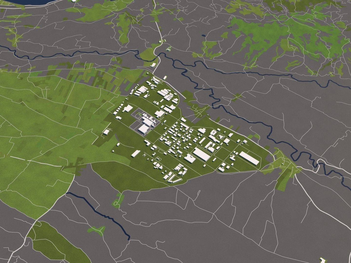 Patra Greece 50x50km 3D model_8