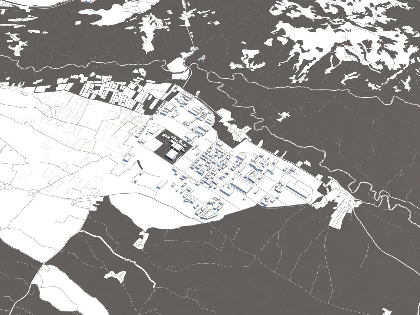 Patra Greece 50x50km 3D model_24