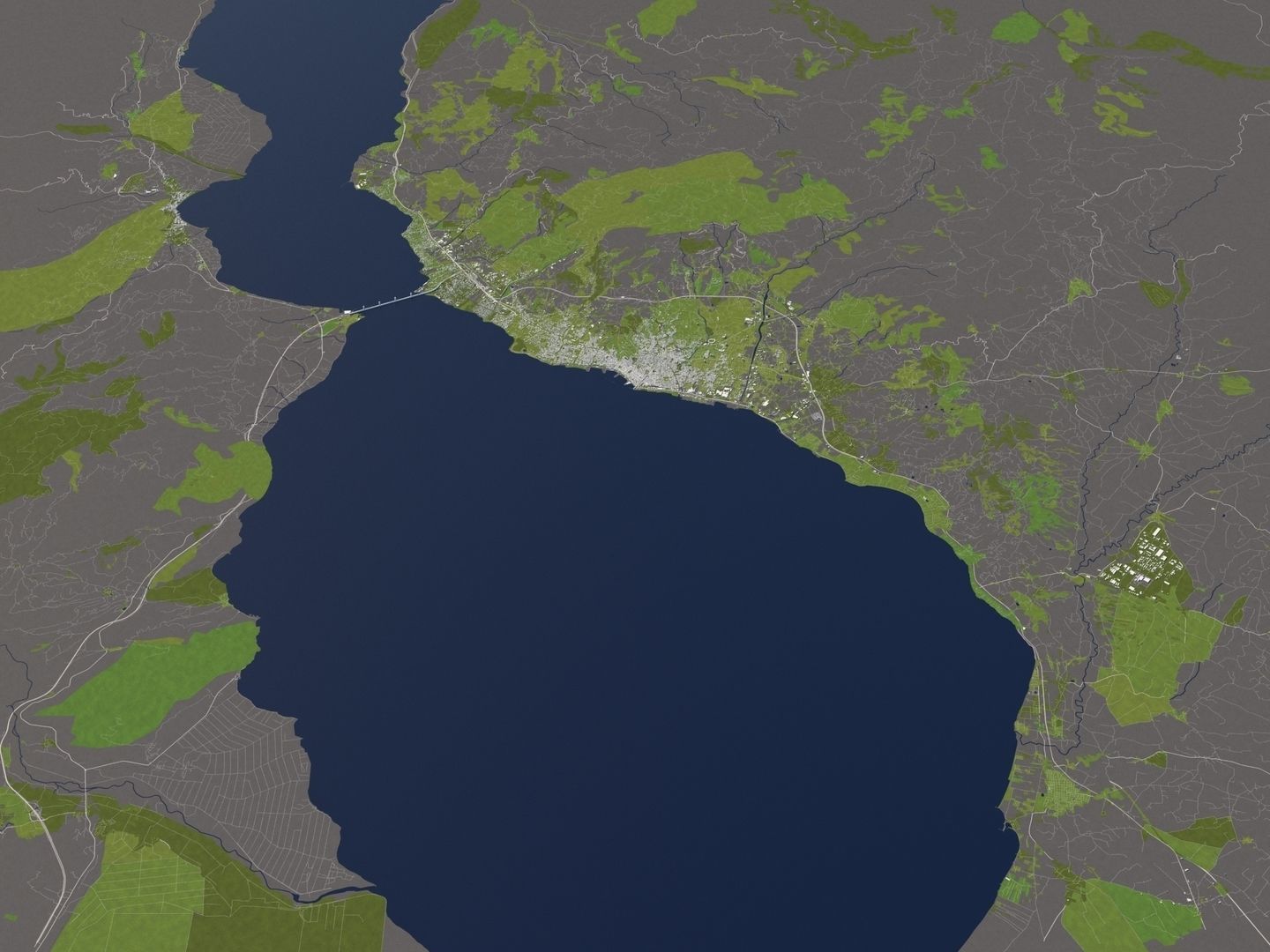 Patra Greece 50x50km 3D model_13