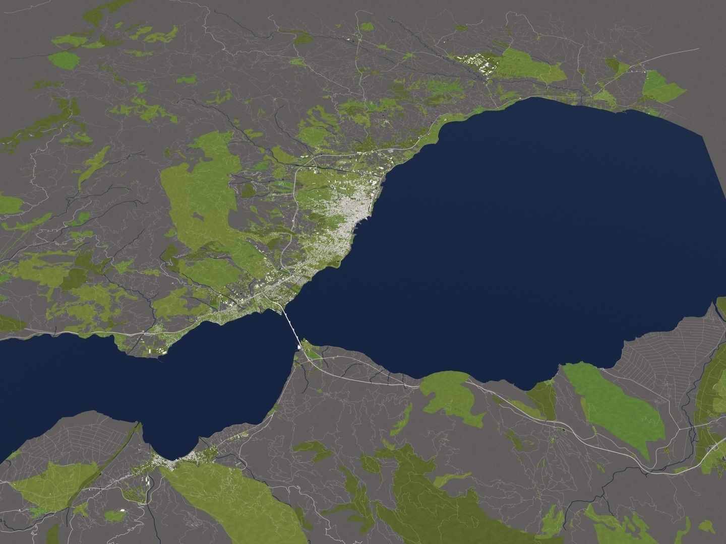 Patra Greece 50x50km 3D model_14